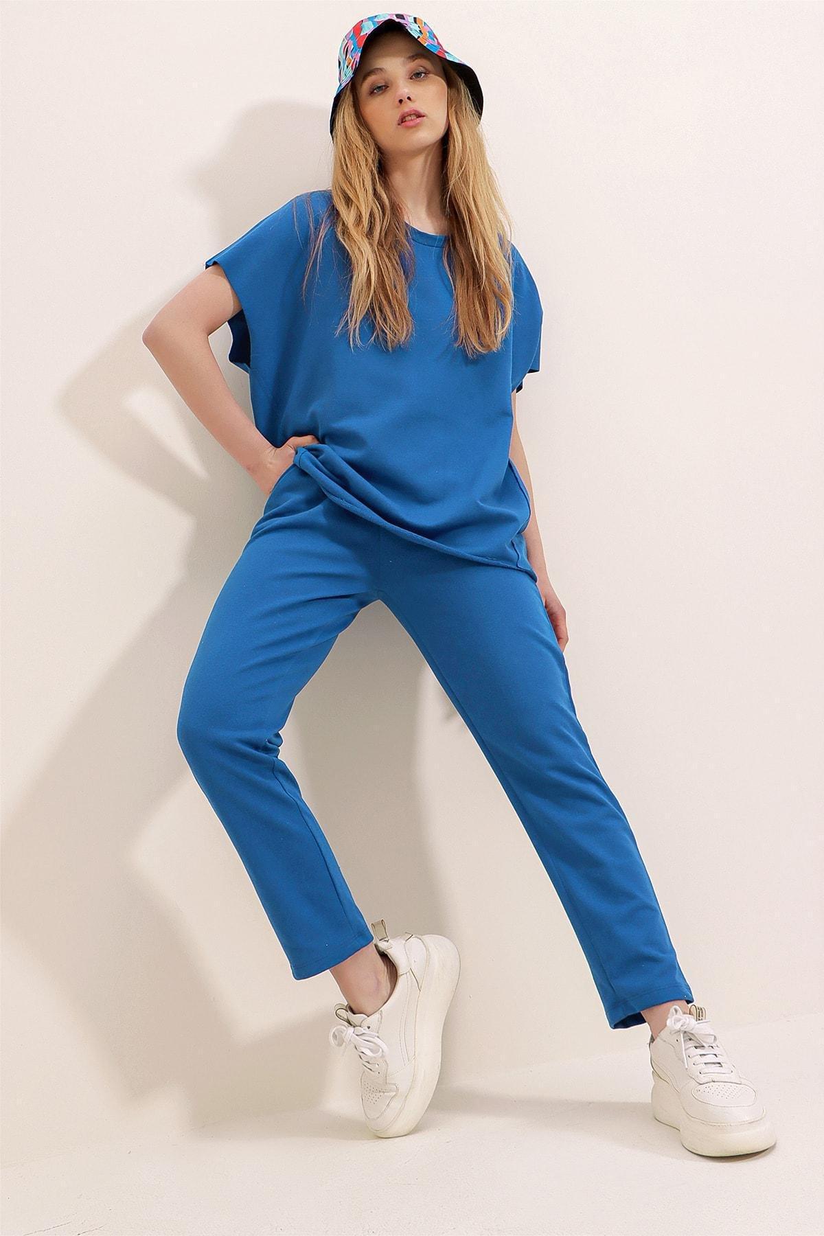 Navy Crew Neck Sweatsuit, , large image number 4