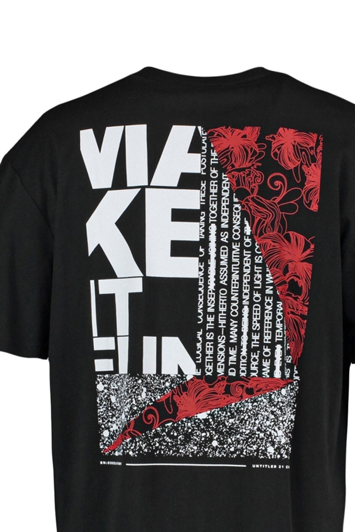 Black Relaxed Tshirt, , large image number 6