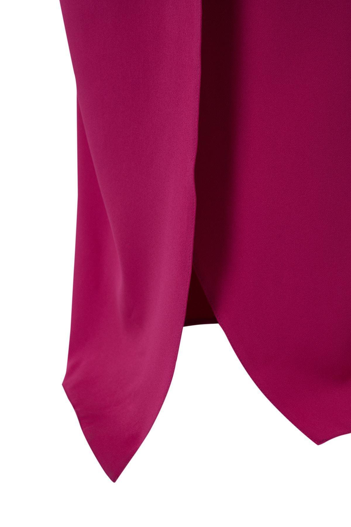 Purple One Shoulder Occasionwear Dress, , large image number 6
