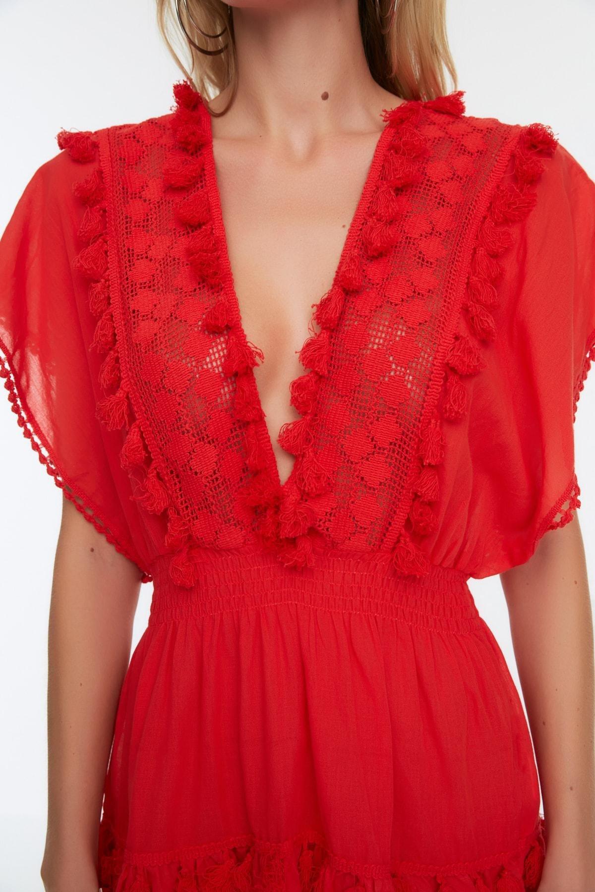 Red Smock Dress, , large image number 2