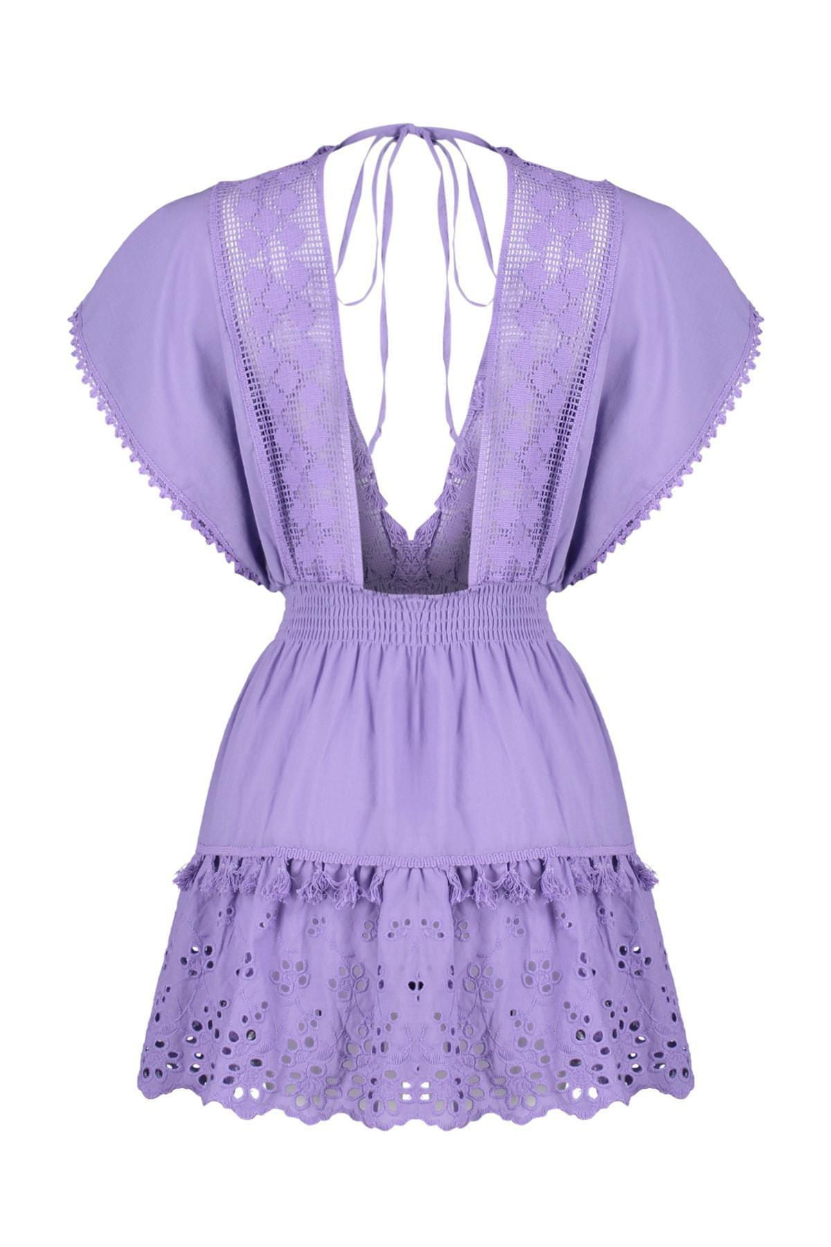 Purple Smock Dress, , large image number 6