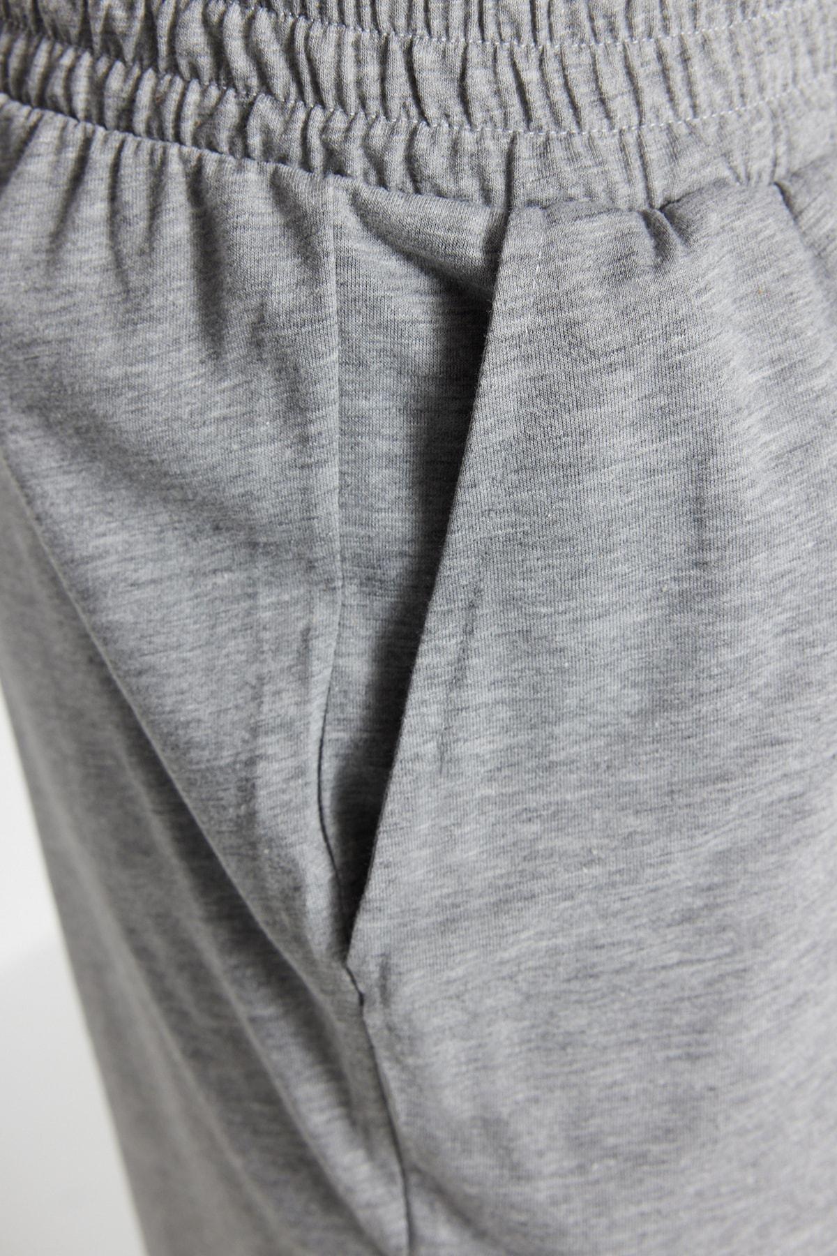 Blue Printed Boat Neck Pajama Set, Blue, large image number 5