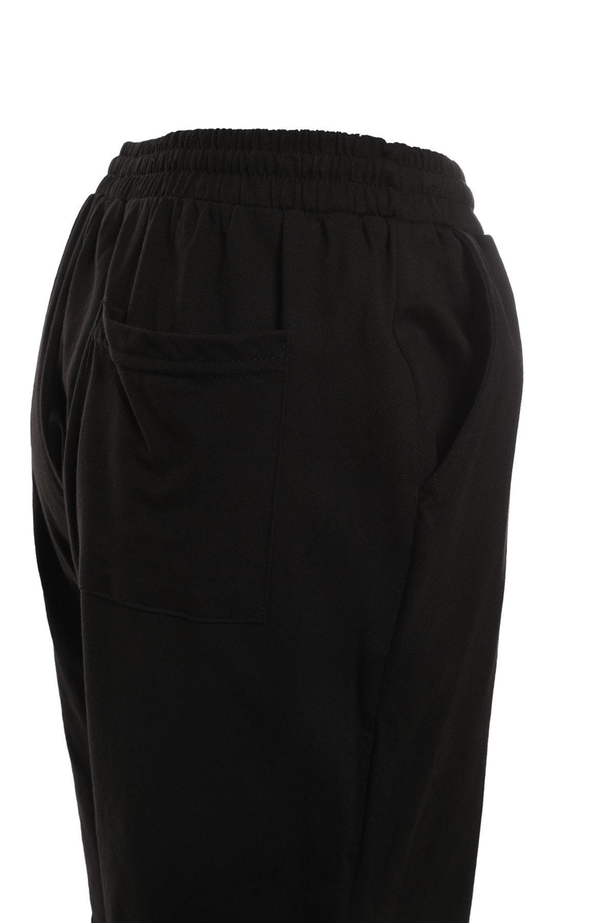 Black Plain Pajama Set, , large image number 6