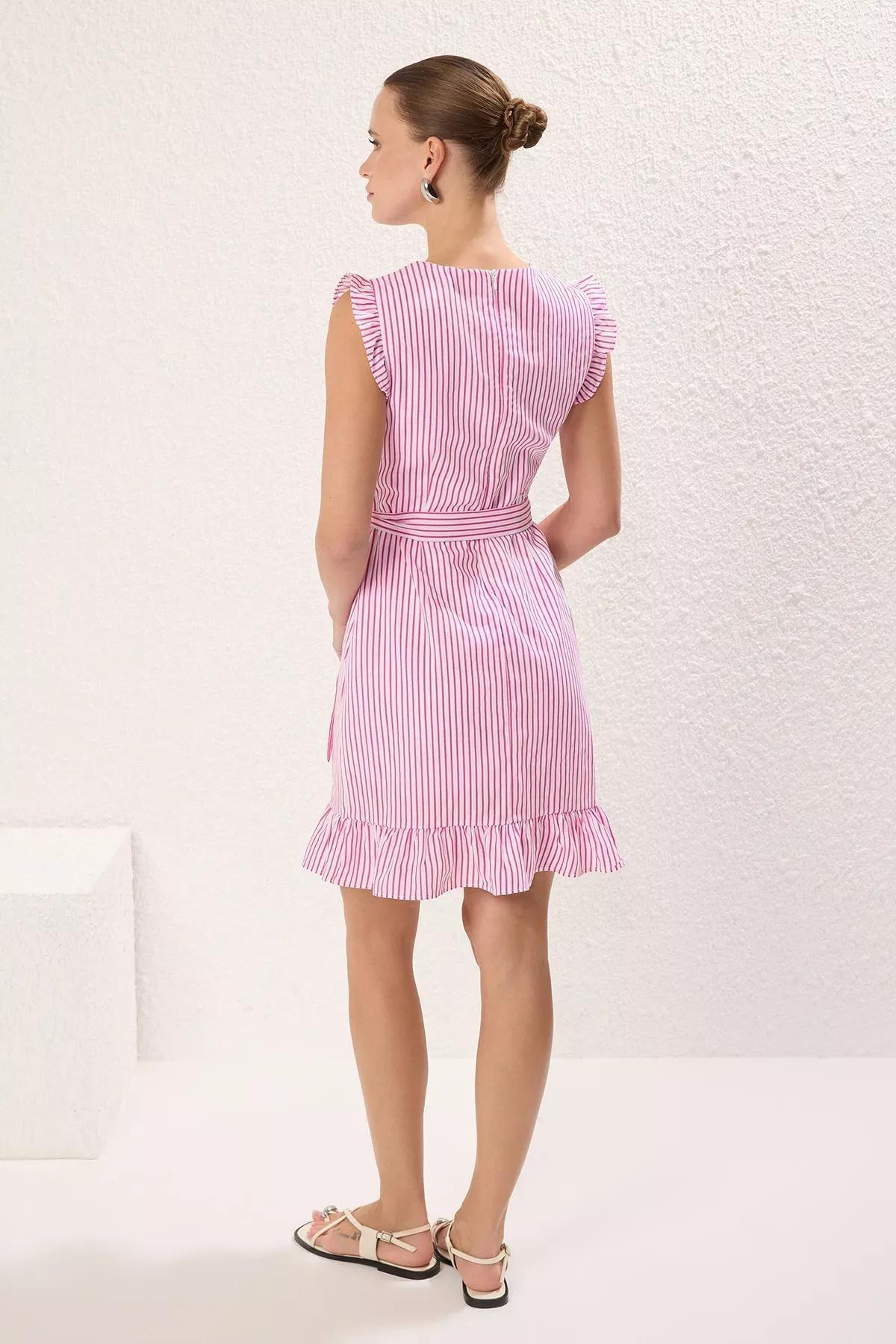 Striped Baby Doll Mini Dress, , large image number 3