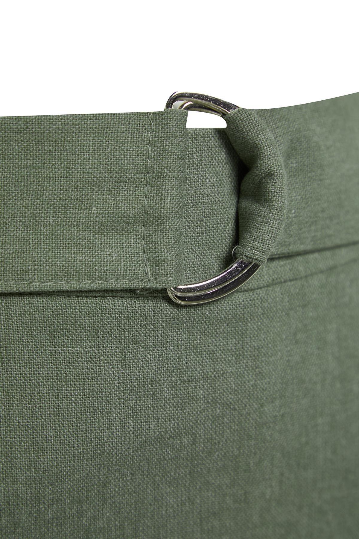 Khaki Belted Blended Mini Skirt, , large image number 6
