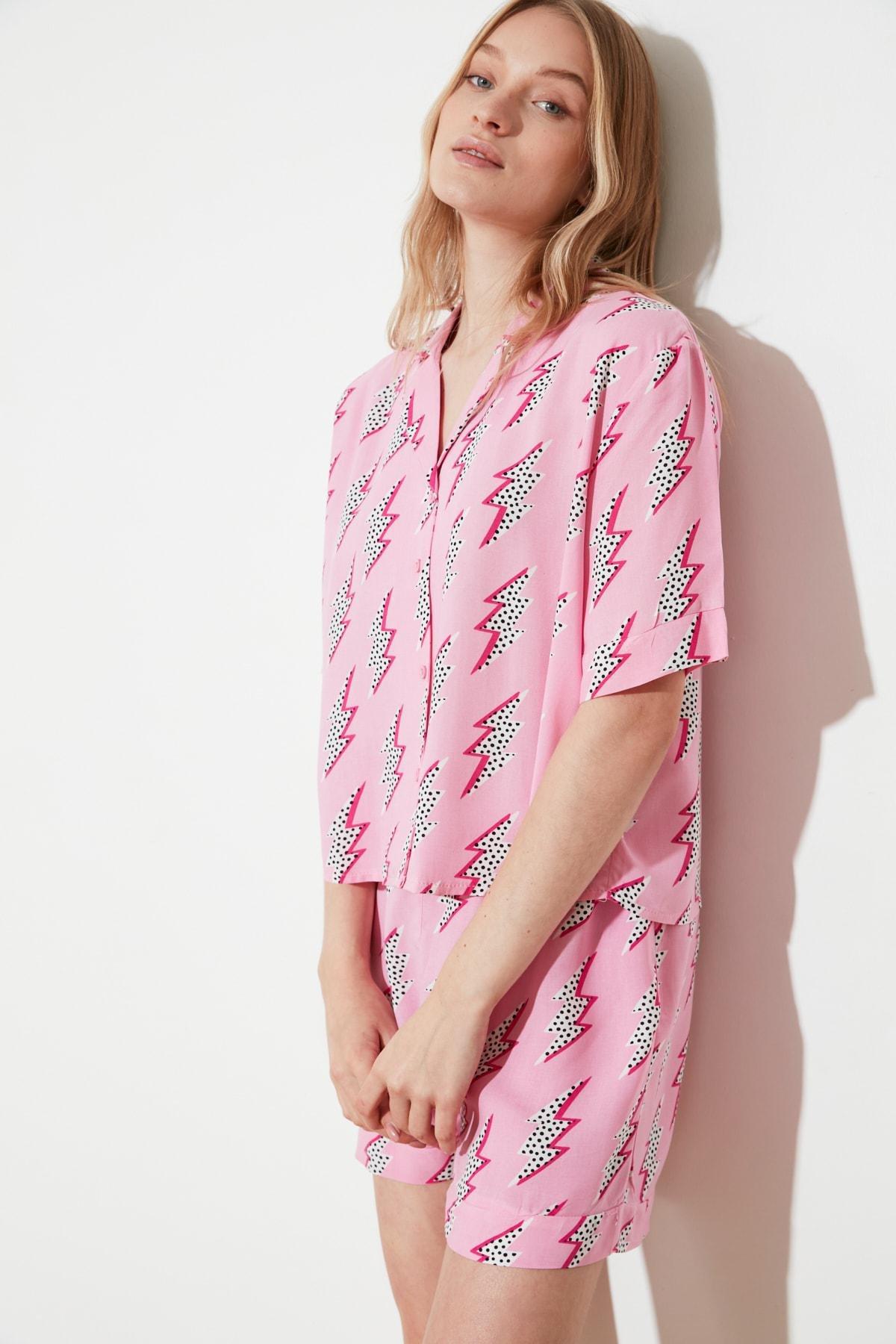 Multicolour Plain Pajama Set, , large image number 6