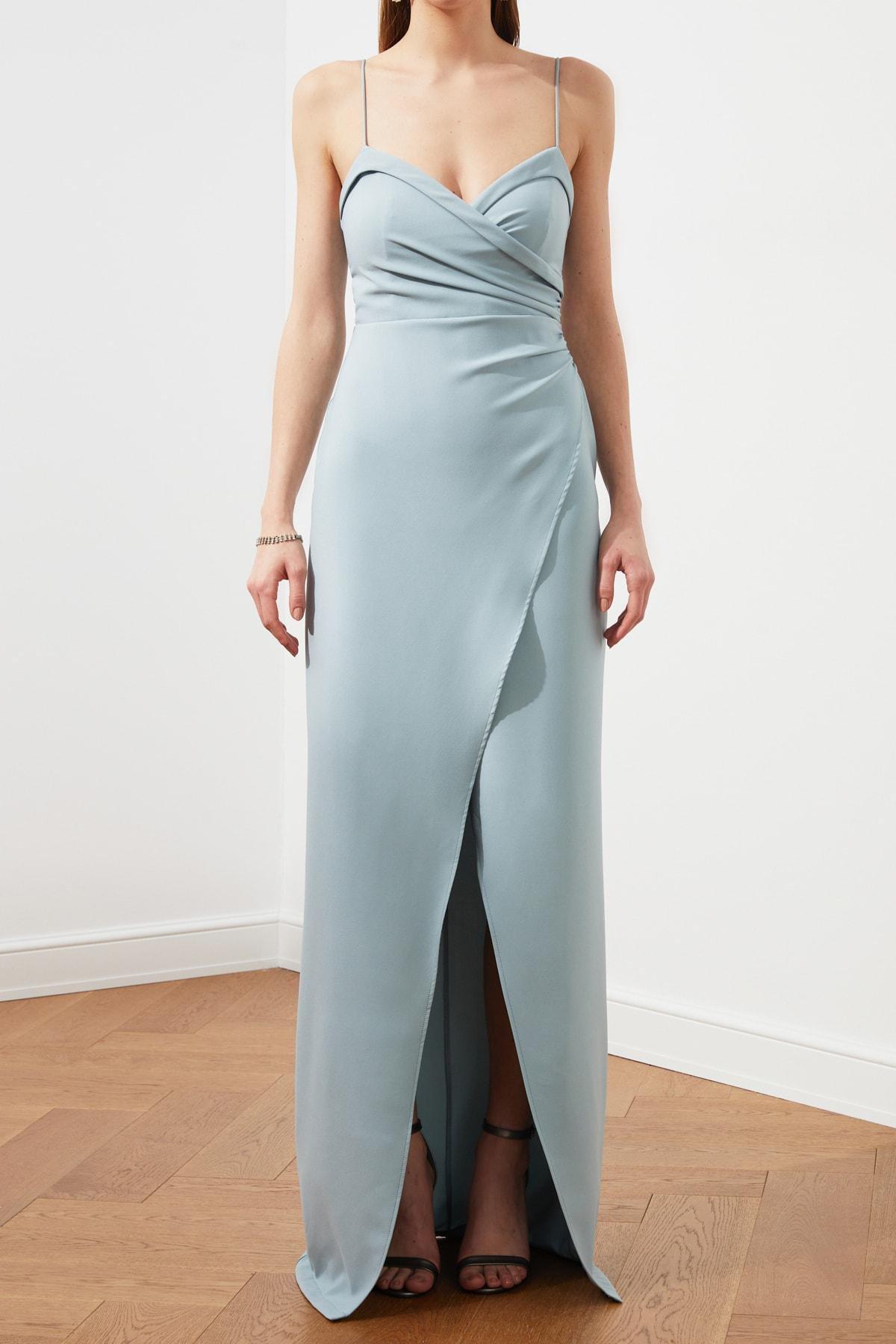 Green Wrapover Occasionwear Maxi Dress, , large image number 8