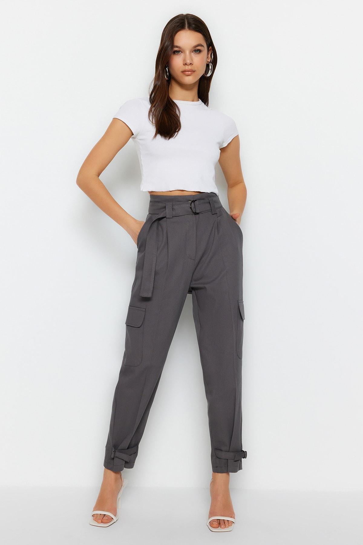 Grey Cargo Pants, , large image number 0