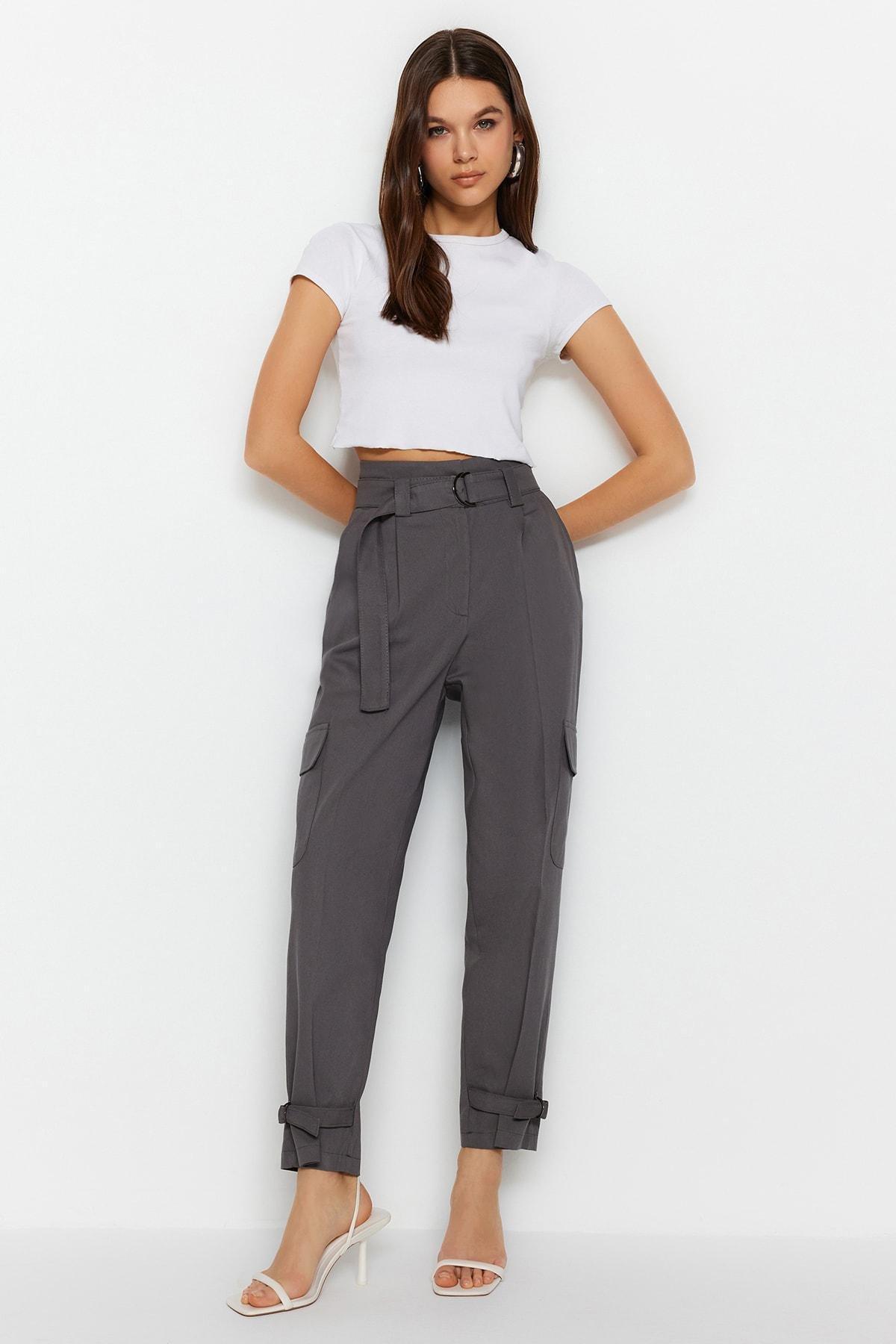 Grey Cargo Pants, , large image number 2
