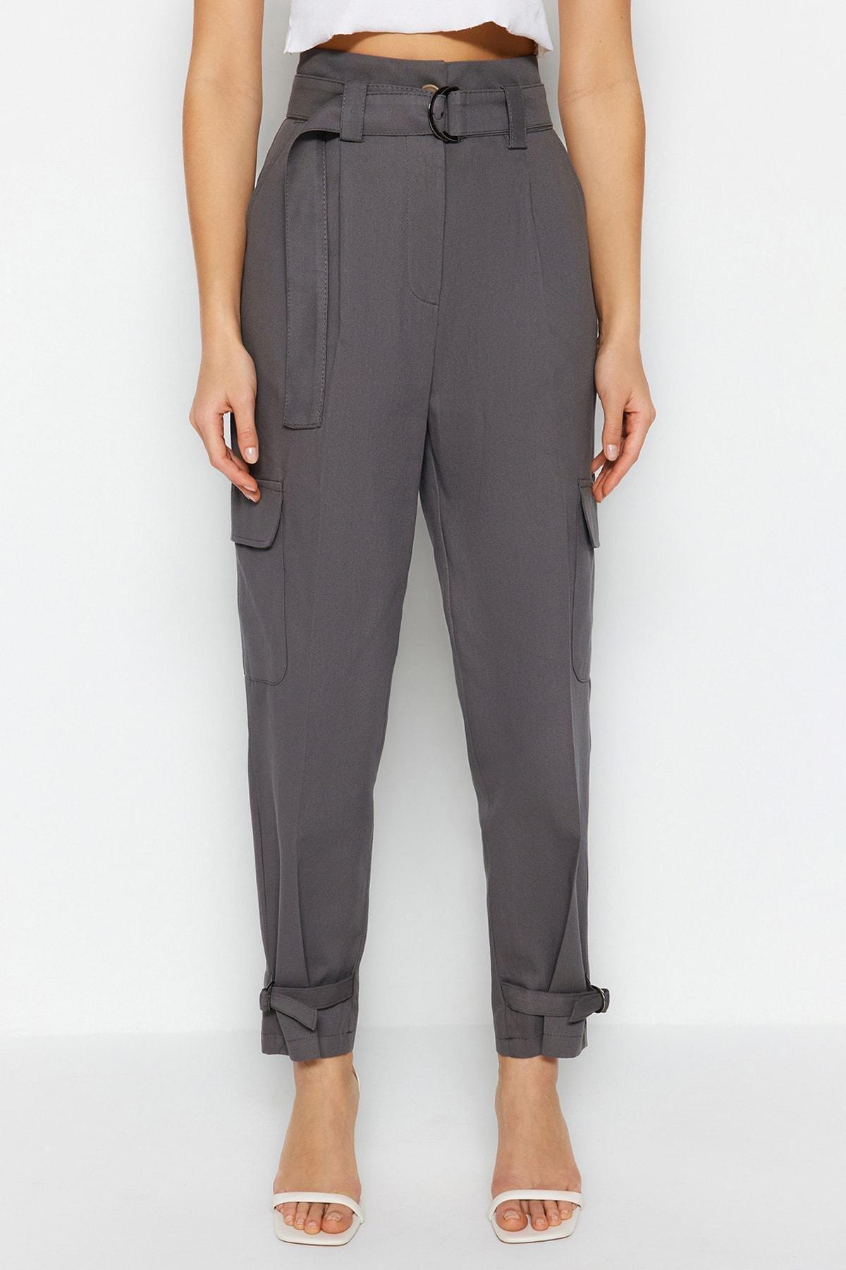Grey Cargo Pants, , large image number 3