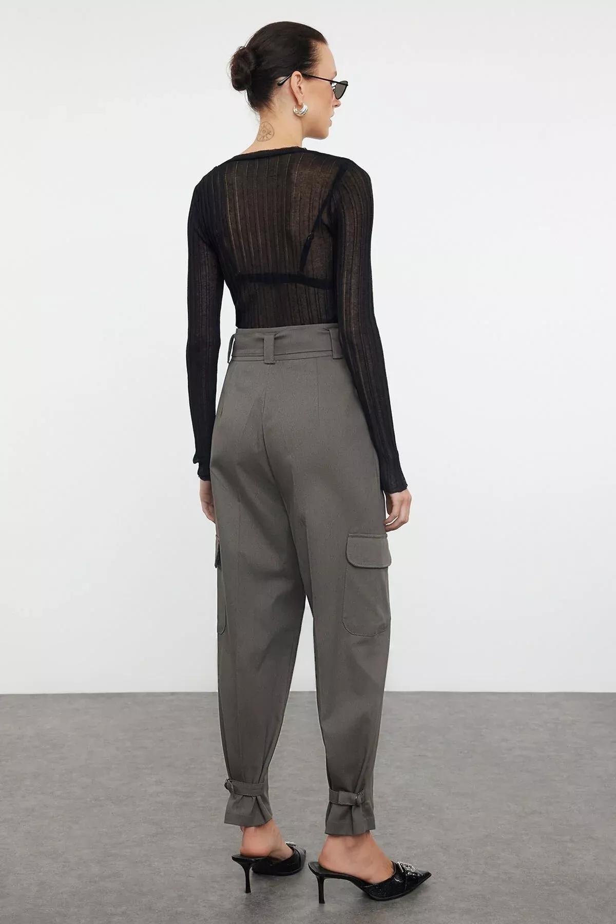 Grey Cargo Pants, , large image number 8