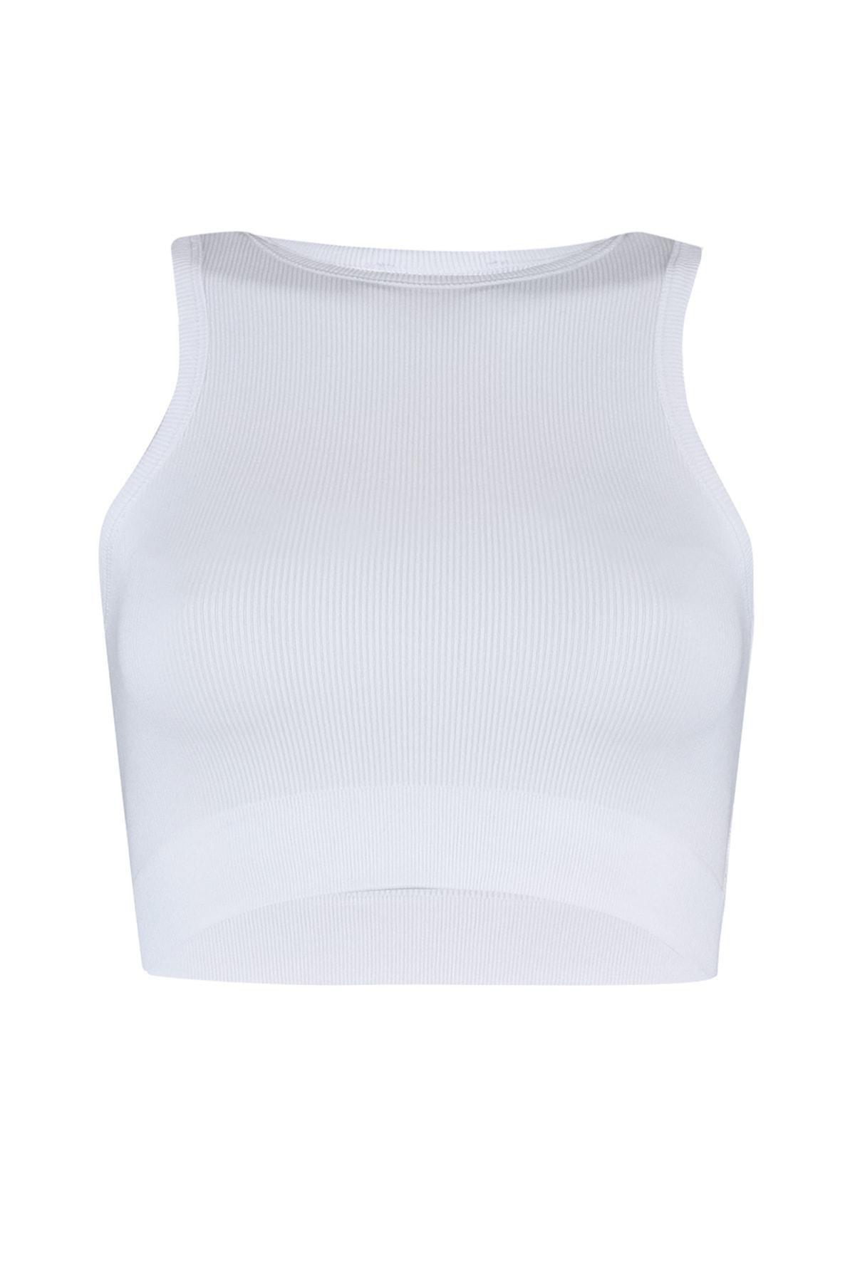 Trendyol - White Plain Sports Bra