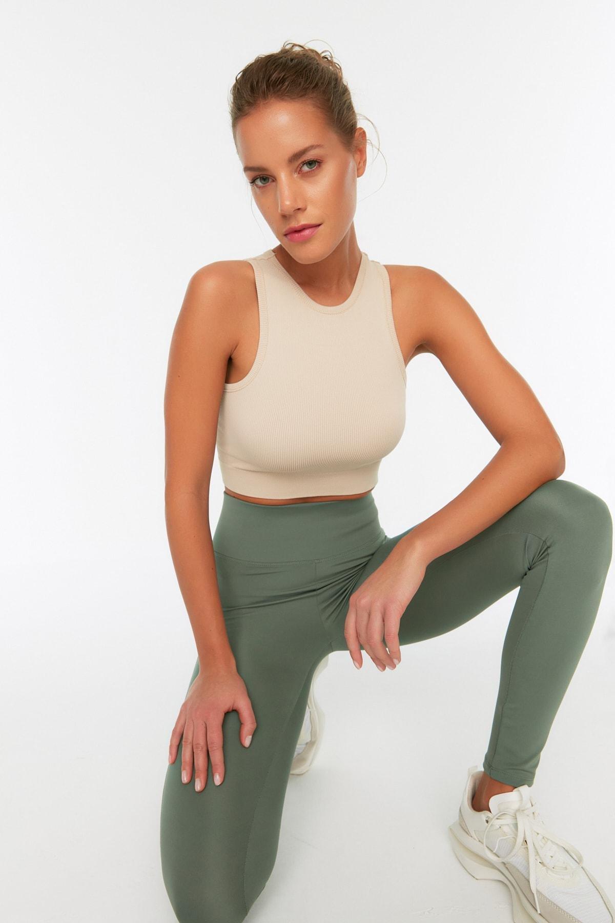 Grey Halterneck Sports Bra, , large image number 2