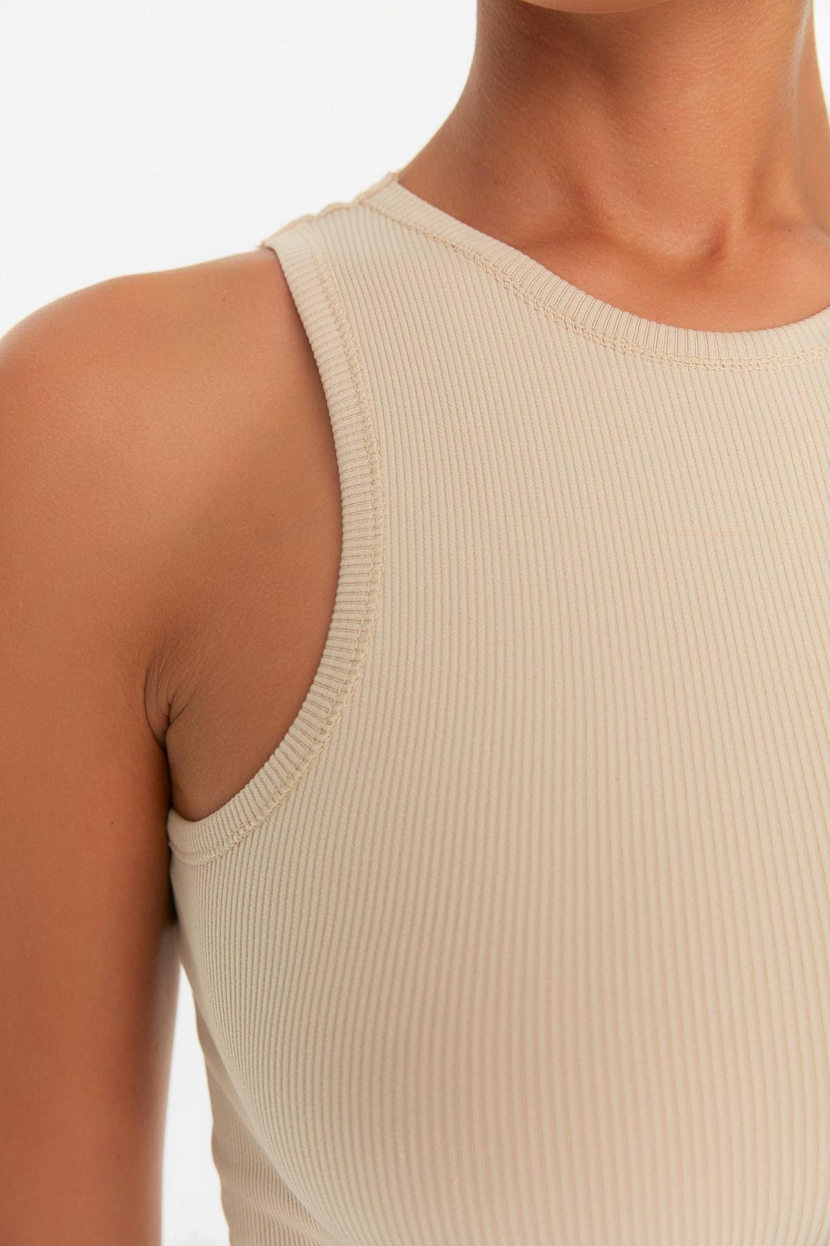Grey Halterneck Sports Bra, , large image number 6