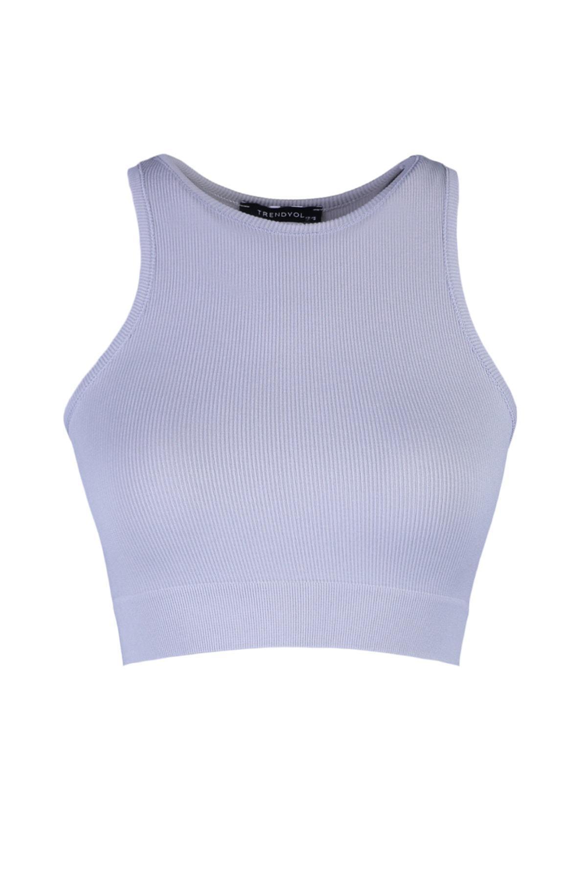 Grey Halterneck Sports Bra, , large image number 10