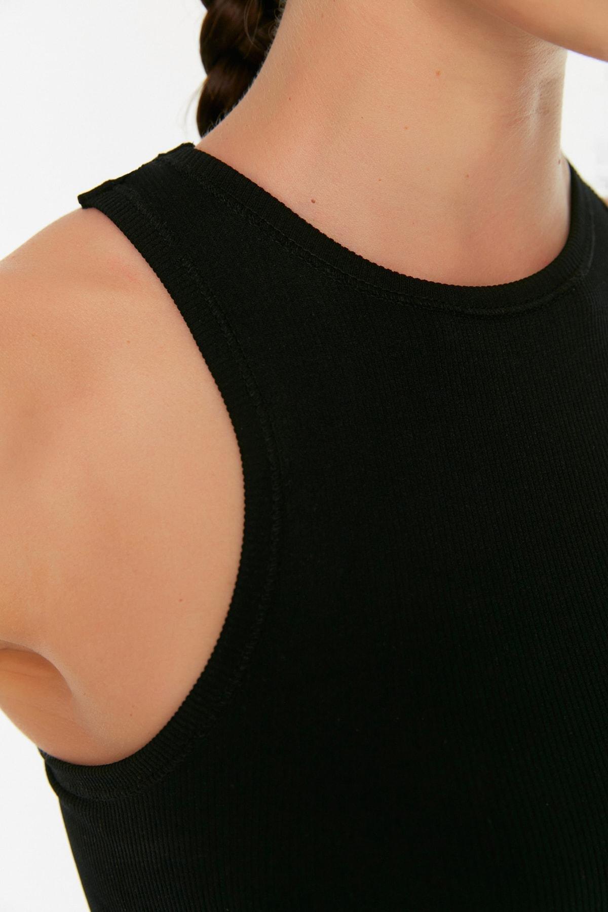 Black Plain Sports Bra, , large image number 5
