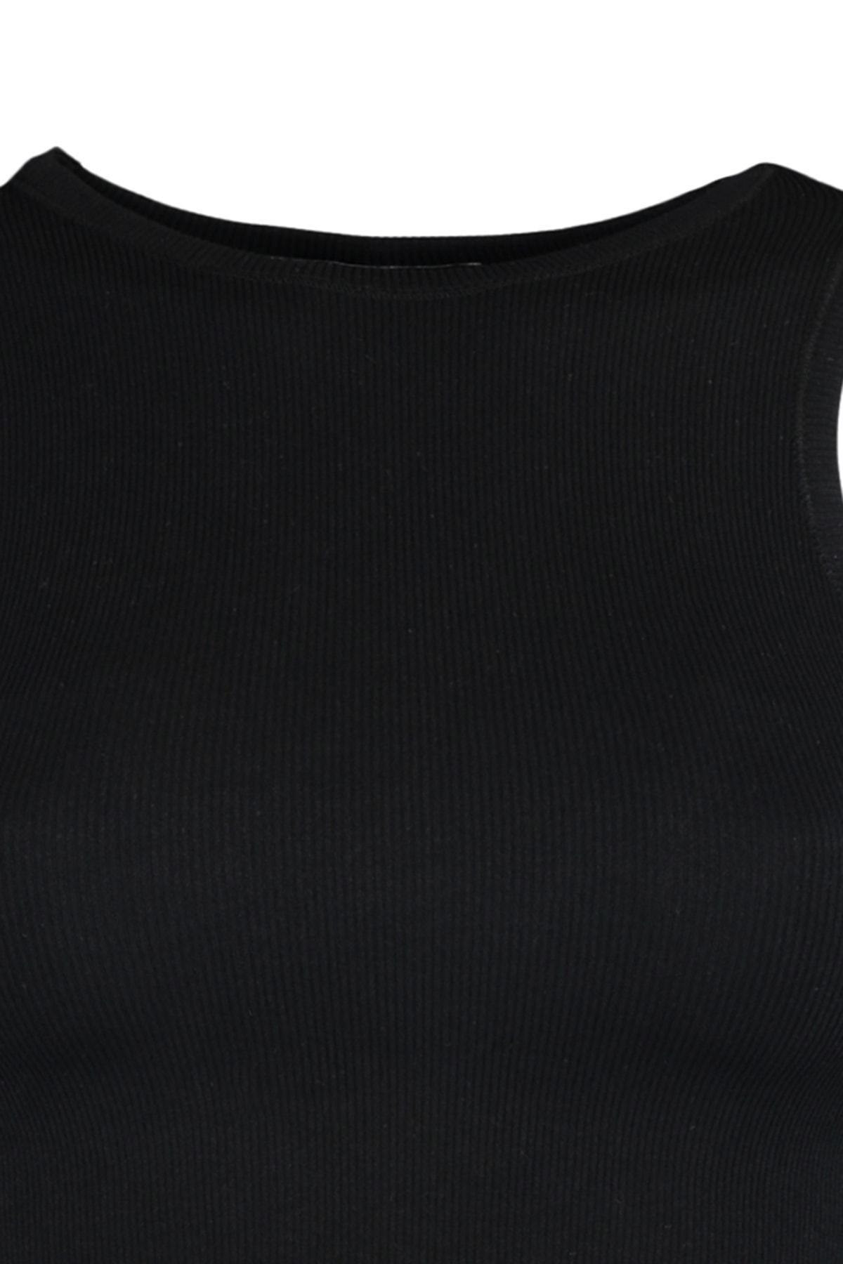 Black Plain Sports Bra, , large image number 8