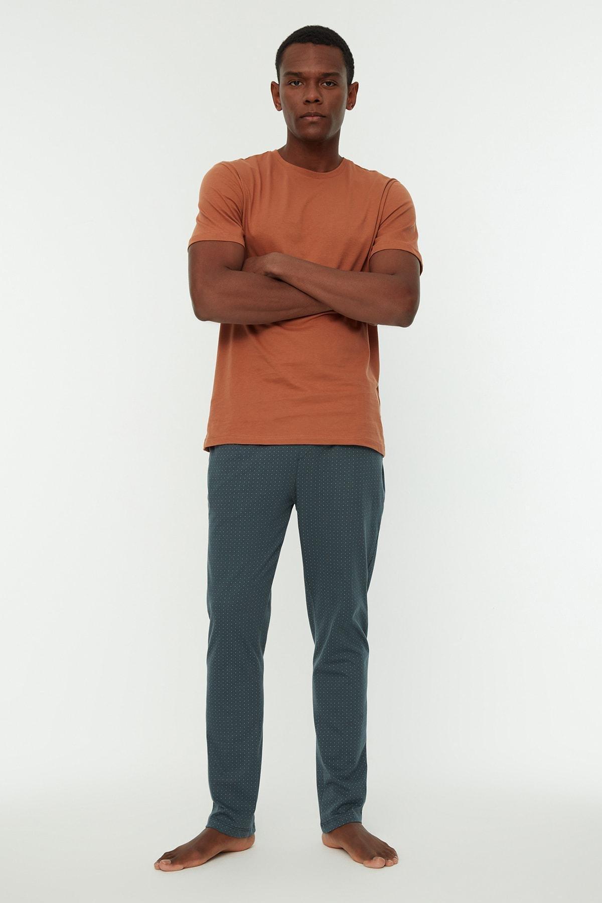 Trendyol - Orange Plain Pajama Set