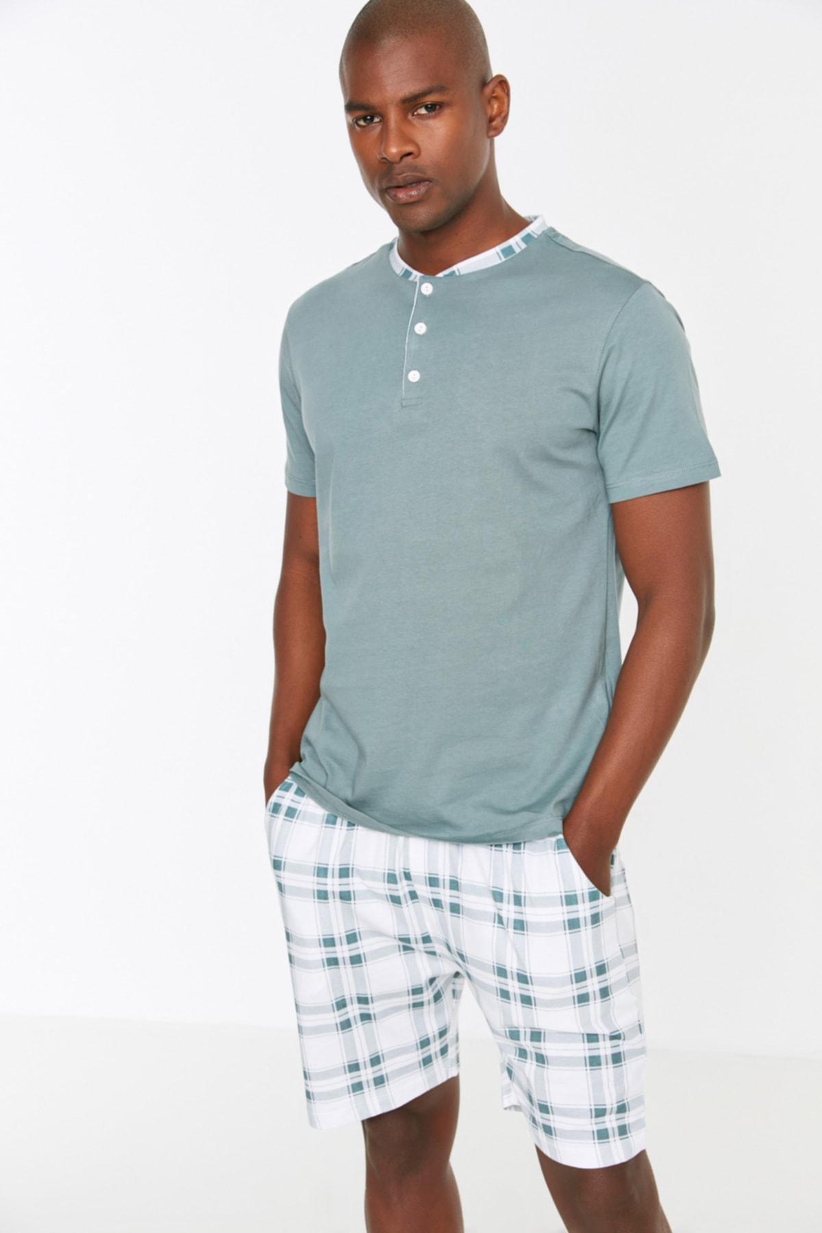 Blue Plaid Pajama Set, , large image number 4