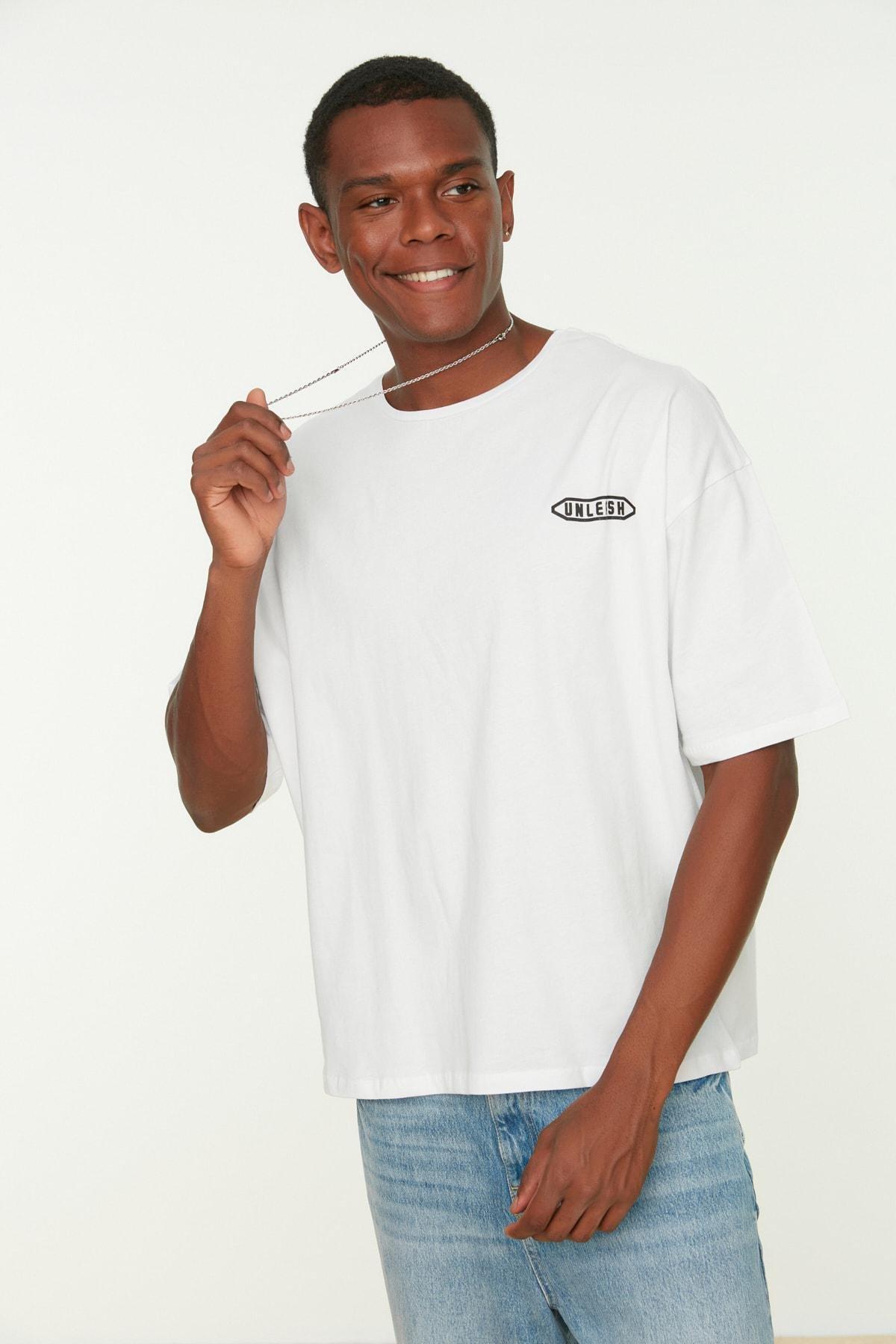 White Fitted Crew Neck Tshirt, , large image number 4