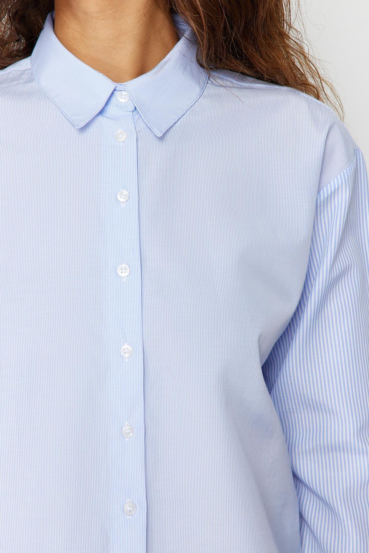 قميص بقصة فضفاضة، أزرق, Dark blue, large image number 9