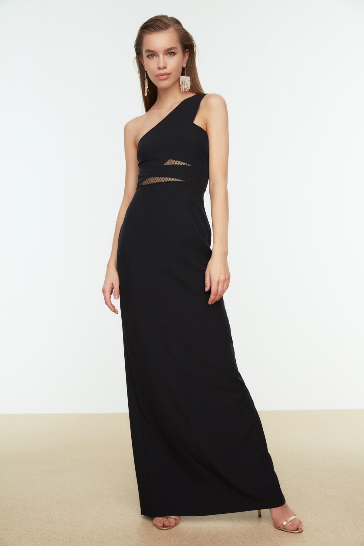 Black Mermaid Occasionwear Maxi Dress, , large image number 0