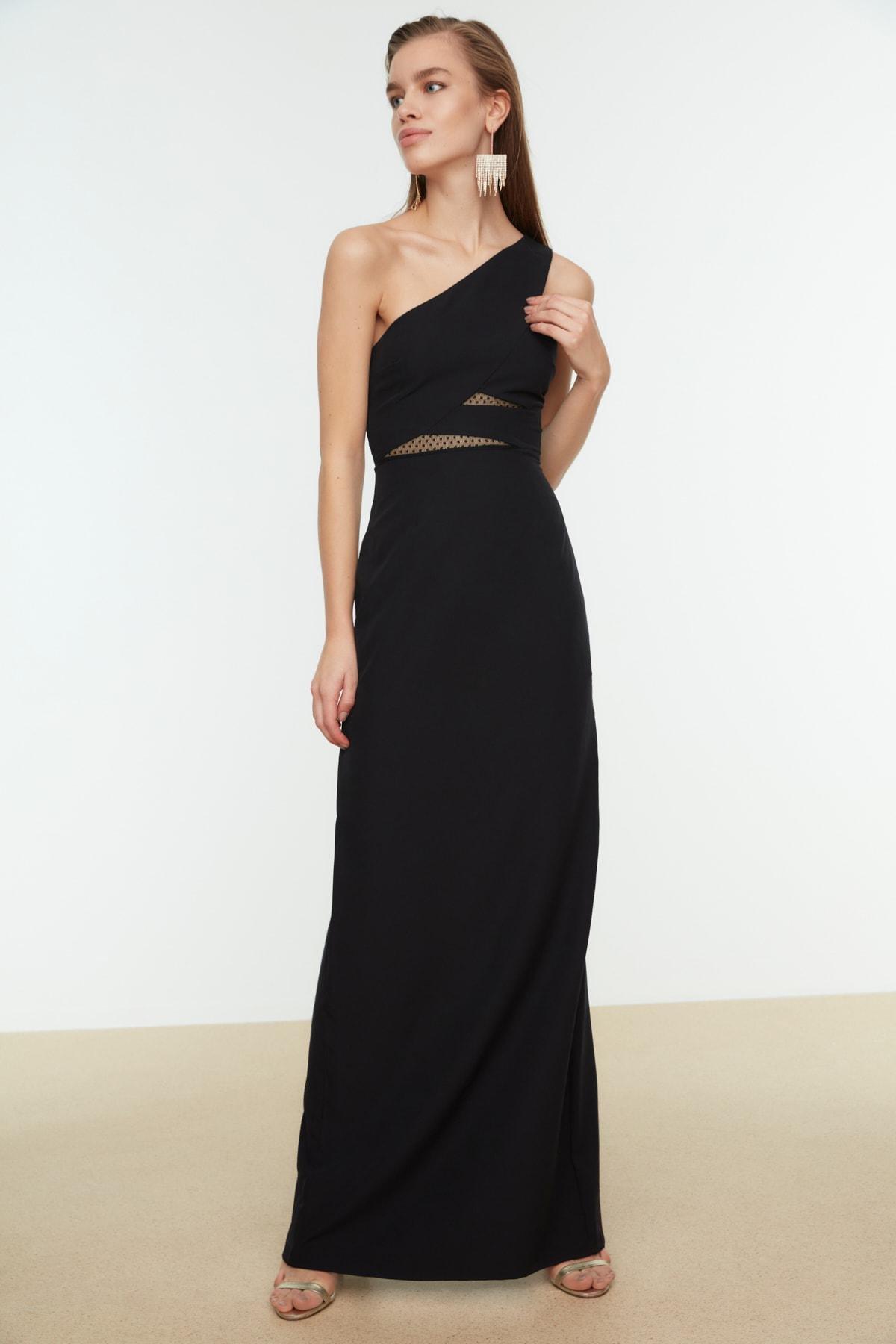 Black Mermaid Occasionwear Maxi Dress, , large image number 1