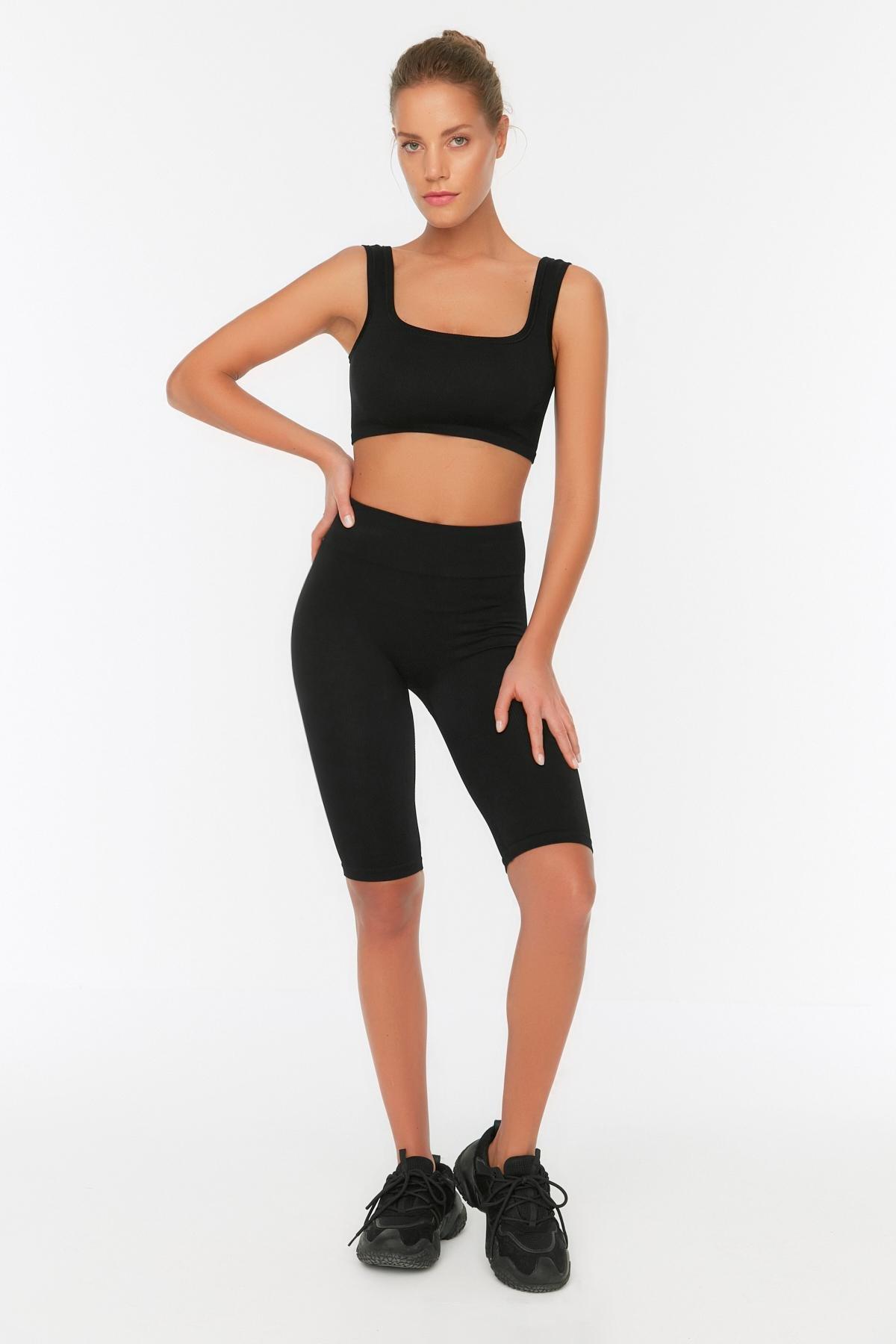 Black High Waist Leggings, , large image number 0