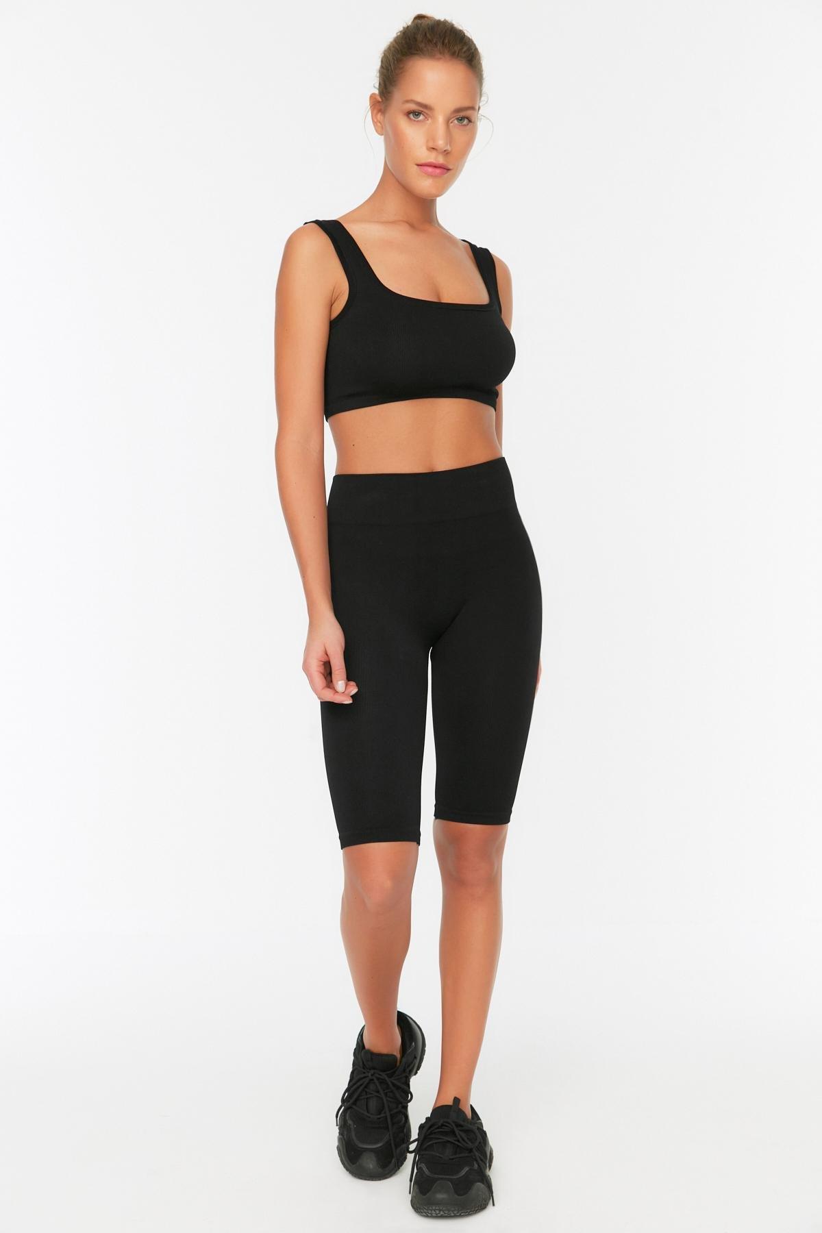 Black High Waist Leggings, , large image number 2
