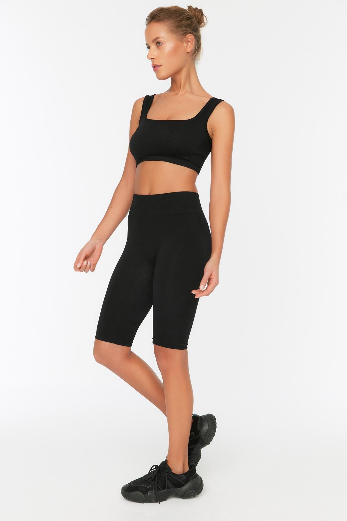 Black High Waist Leggings, , large image number 3