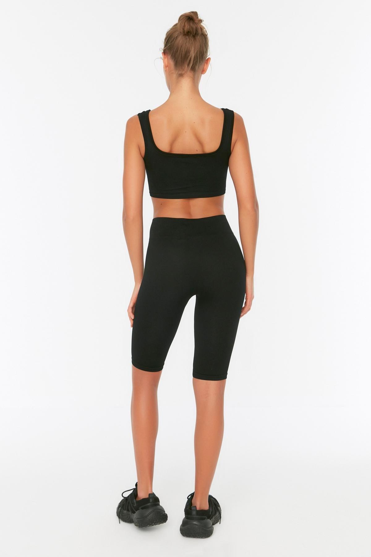 Black High Waist Leggings, , large image number 4