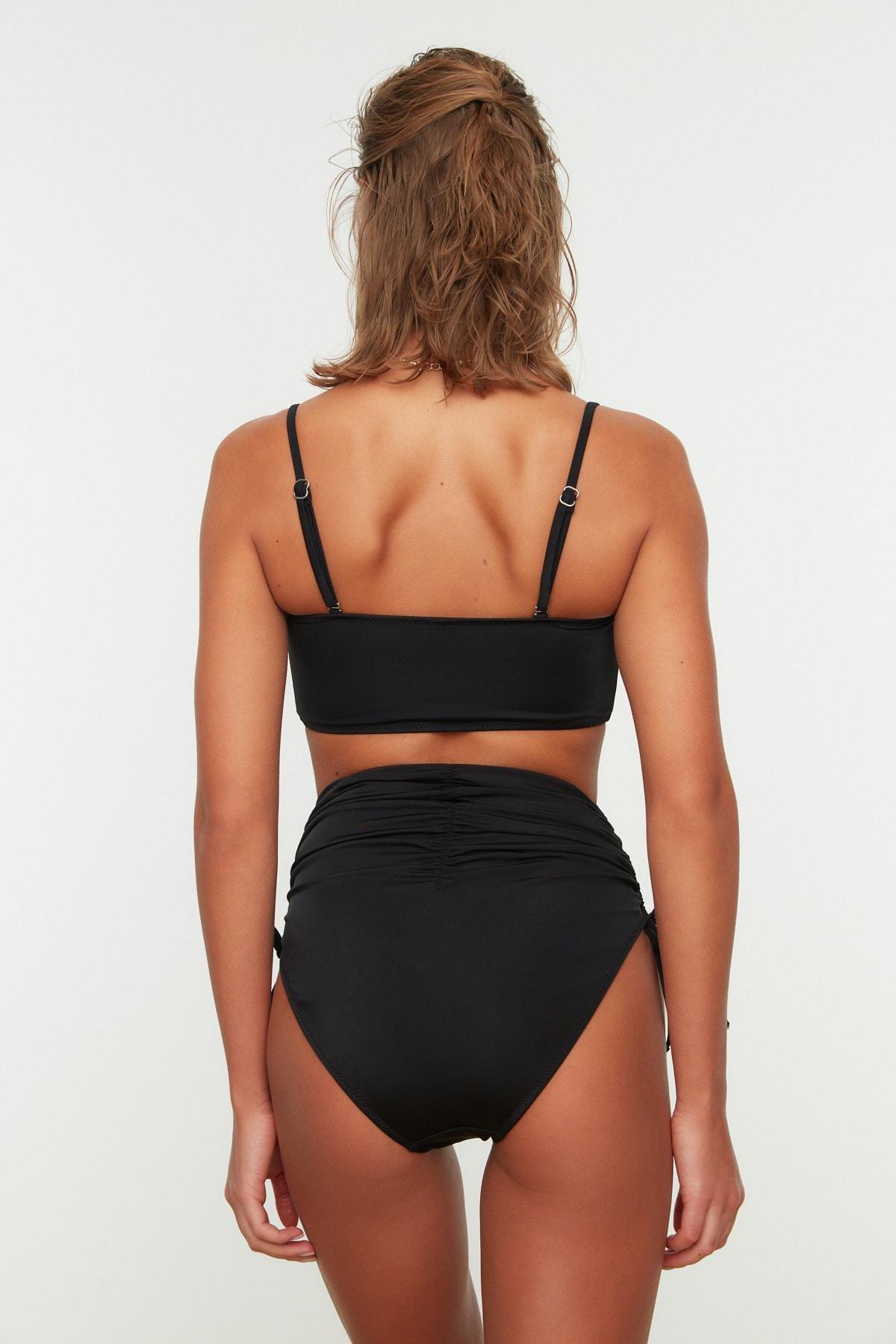 Black Plain Bikini Bottom, , large image number 3