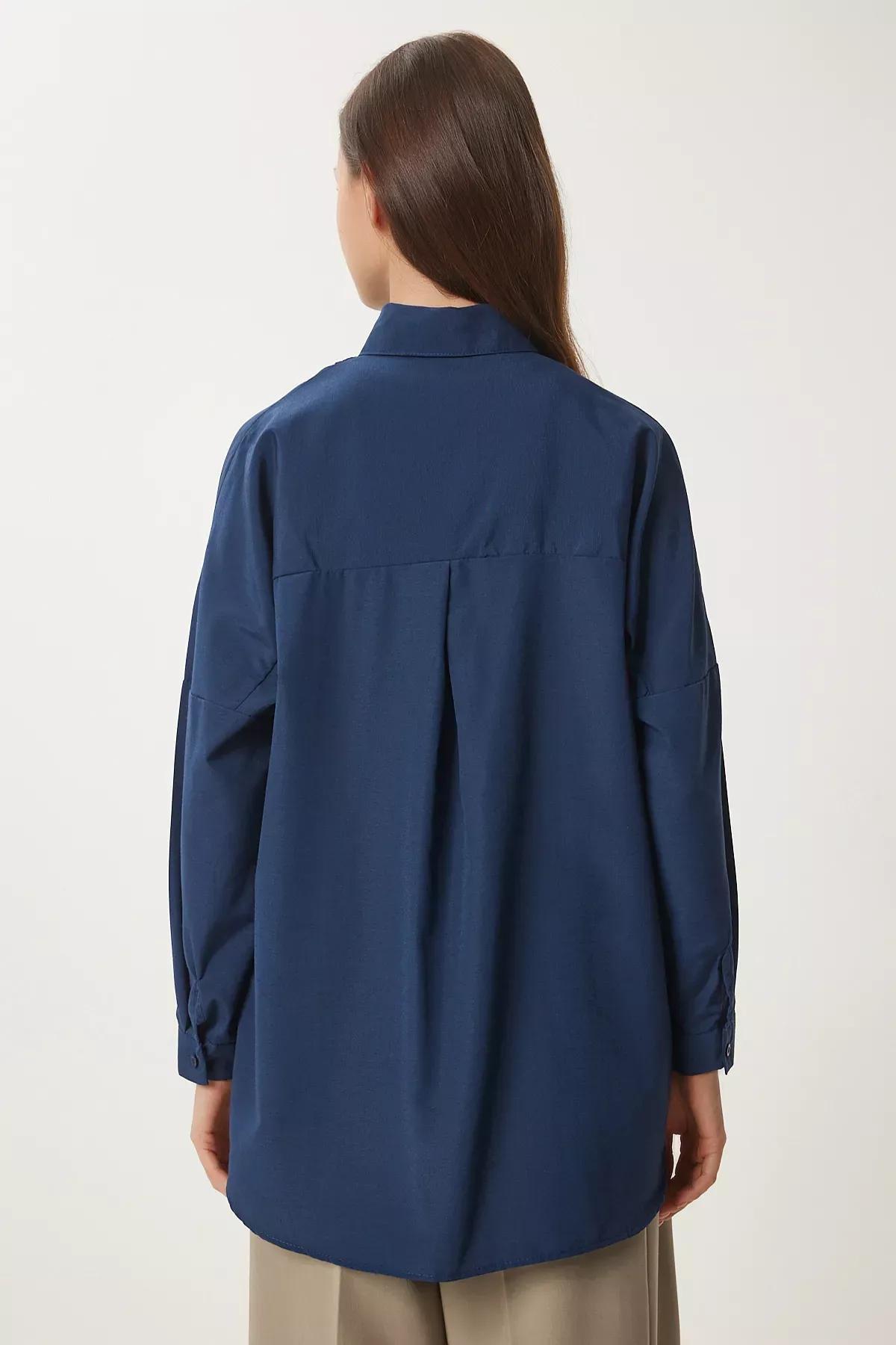 قميص بقصة فضفاضة، كحلي
, Navy blue, large image number 4