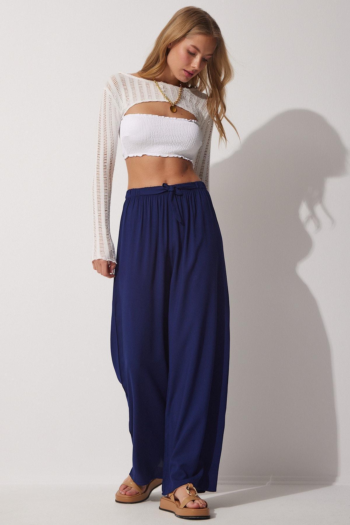 Blue Wide Leg Pants, , large image number 2