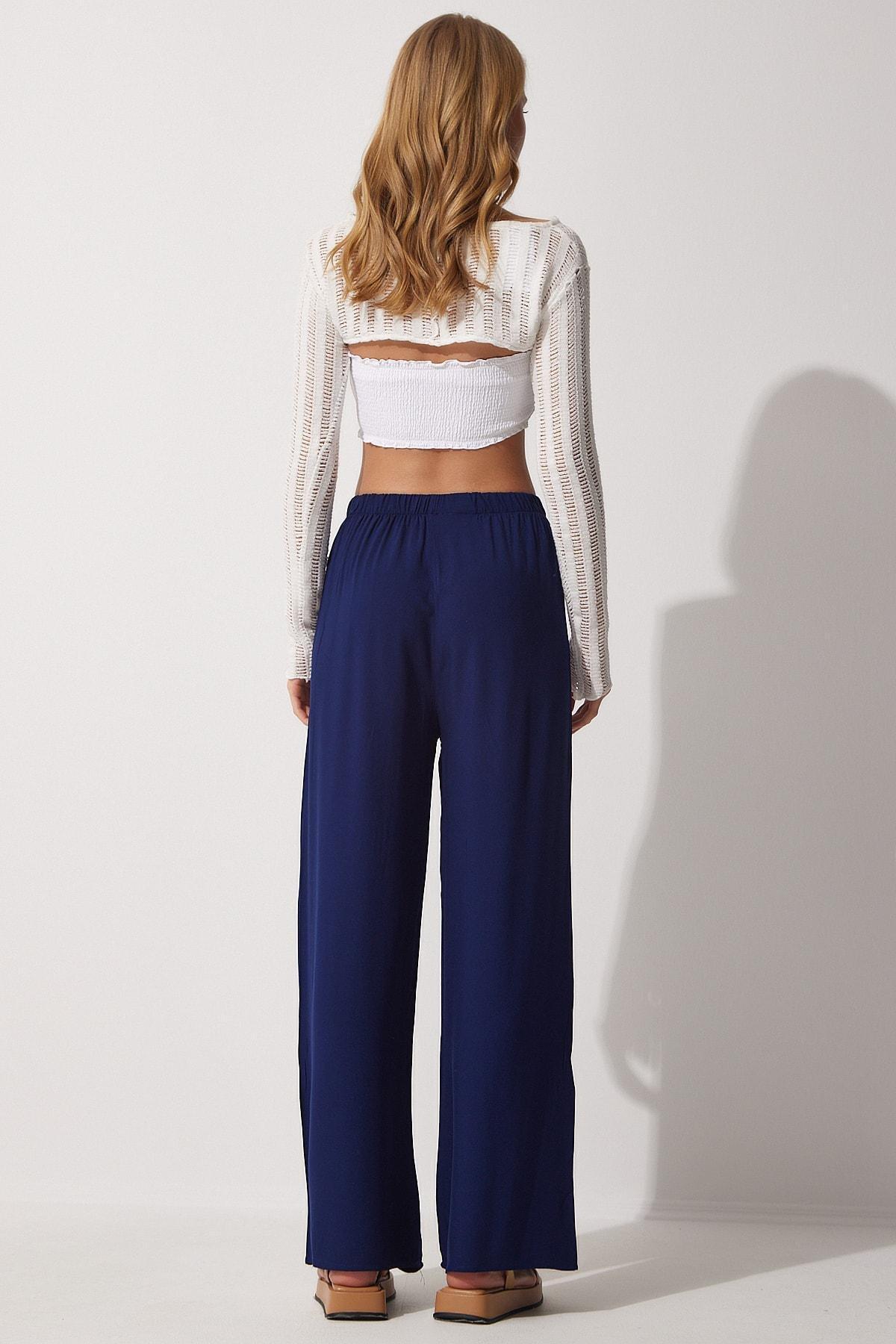 Blue Wide Leg Pants, , large image number 4
