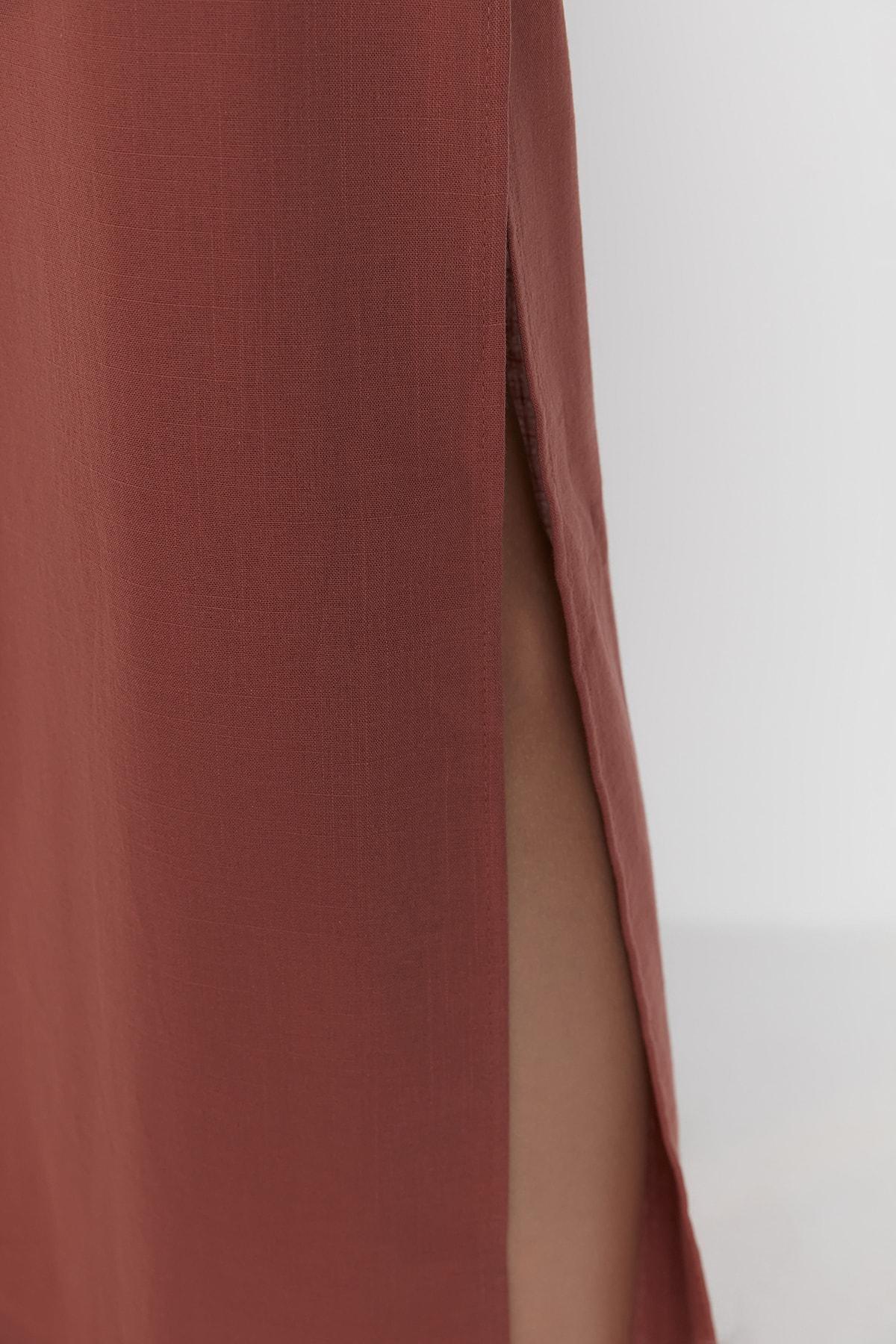 Brown Wide Leg Pants, , large image number 3