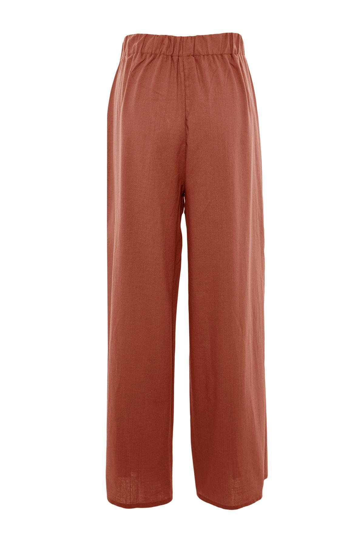 Brown Wide Leg Pants, , large image number 5