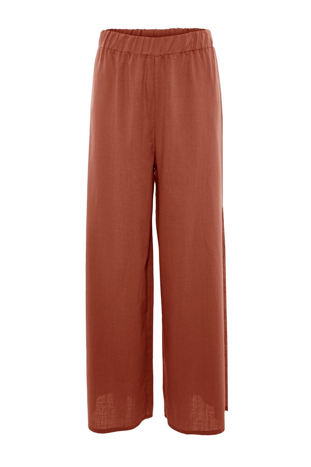 Brown Wide Leg Pants, , large image number 7