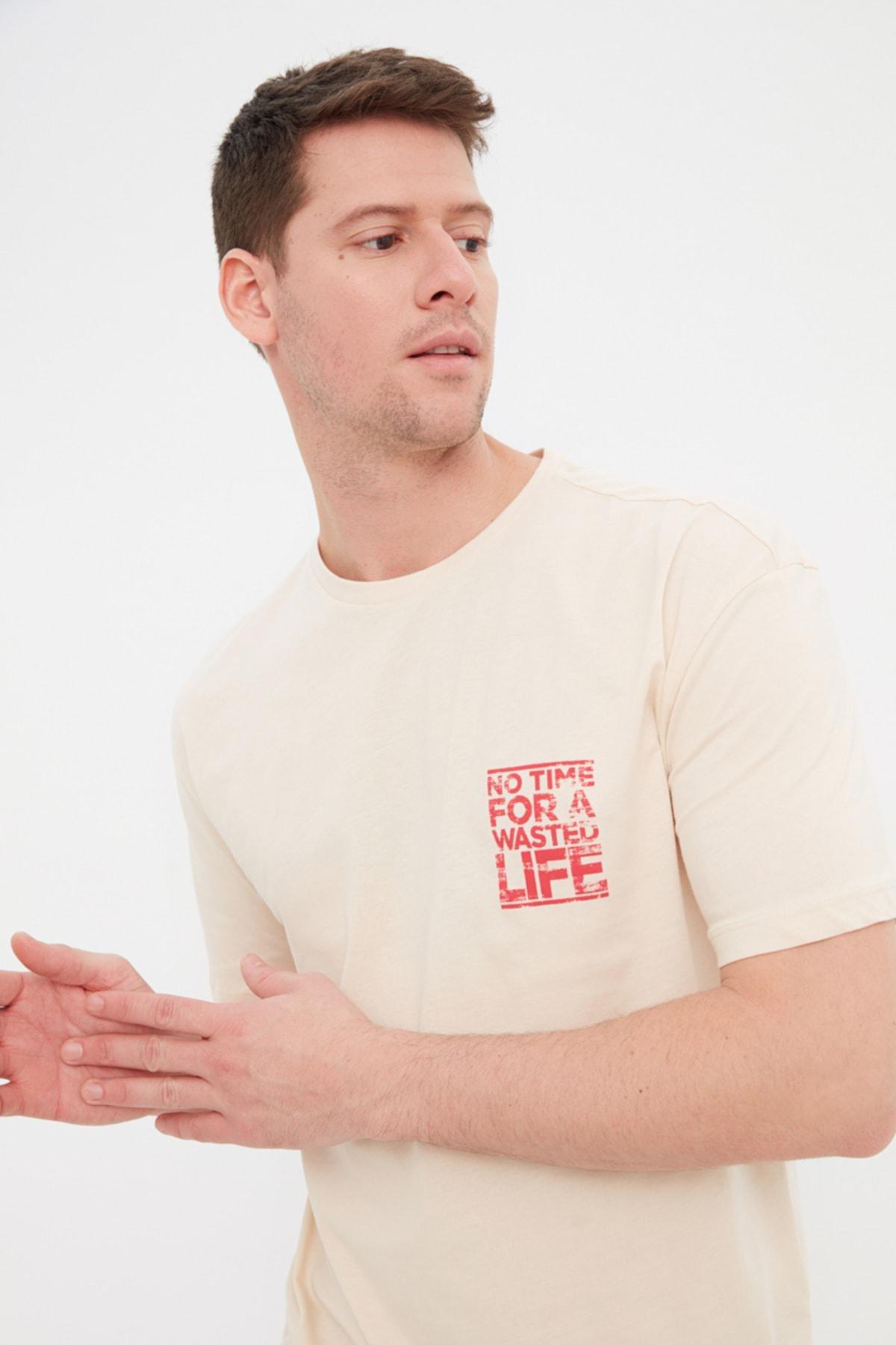 Gray Relaxed Crew Neck Tshirt, , large image number 4