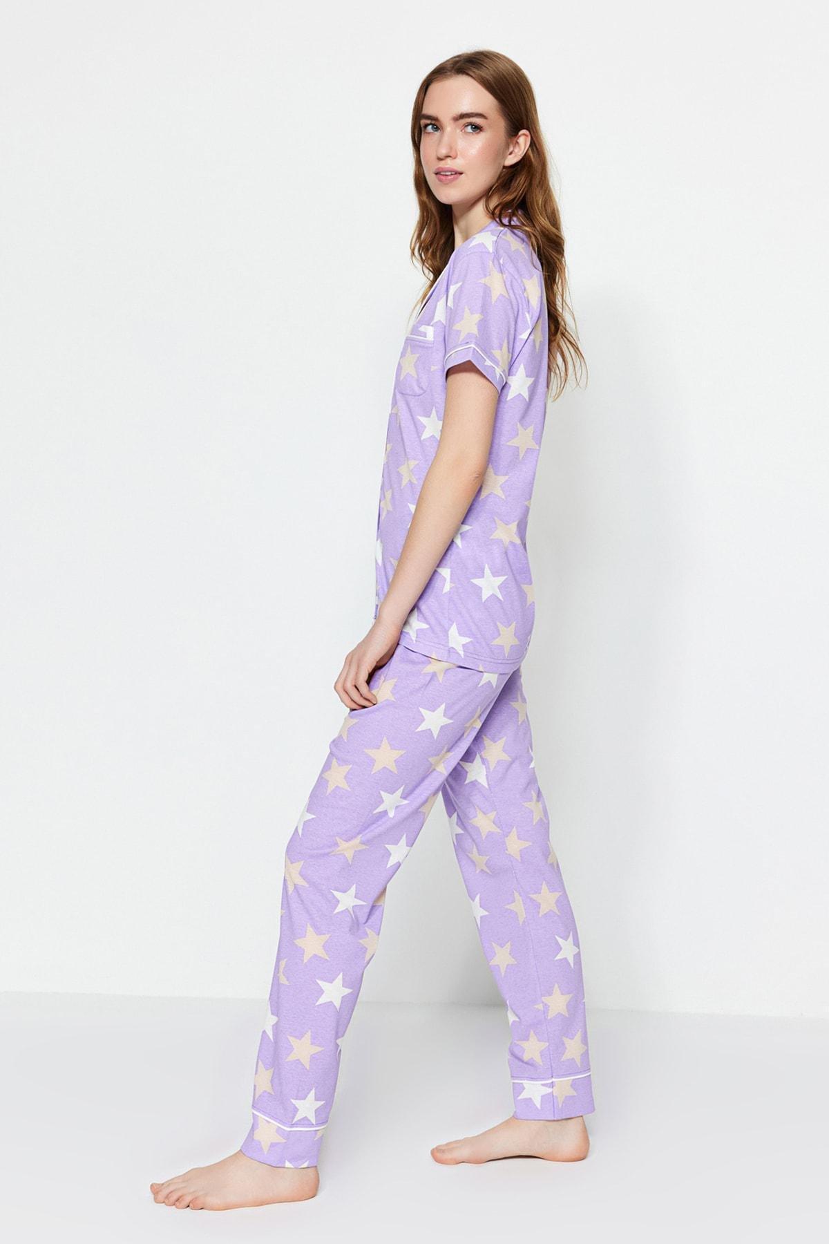 Purple Fitted Blouse, , large image number 1