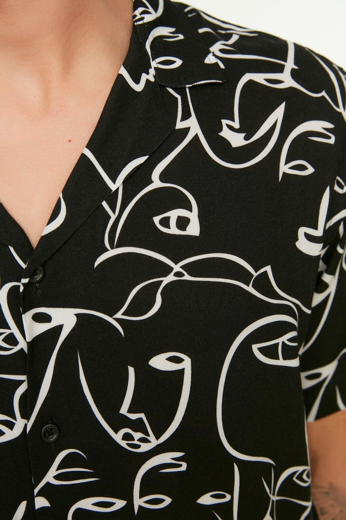 Black Retro Shirt, , large image number 2