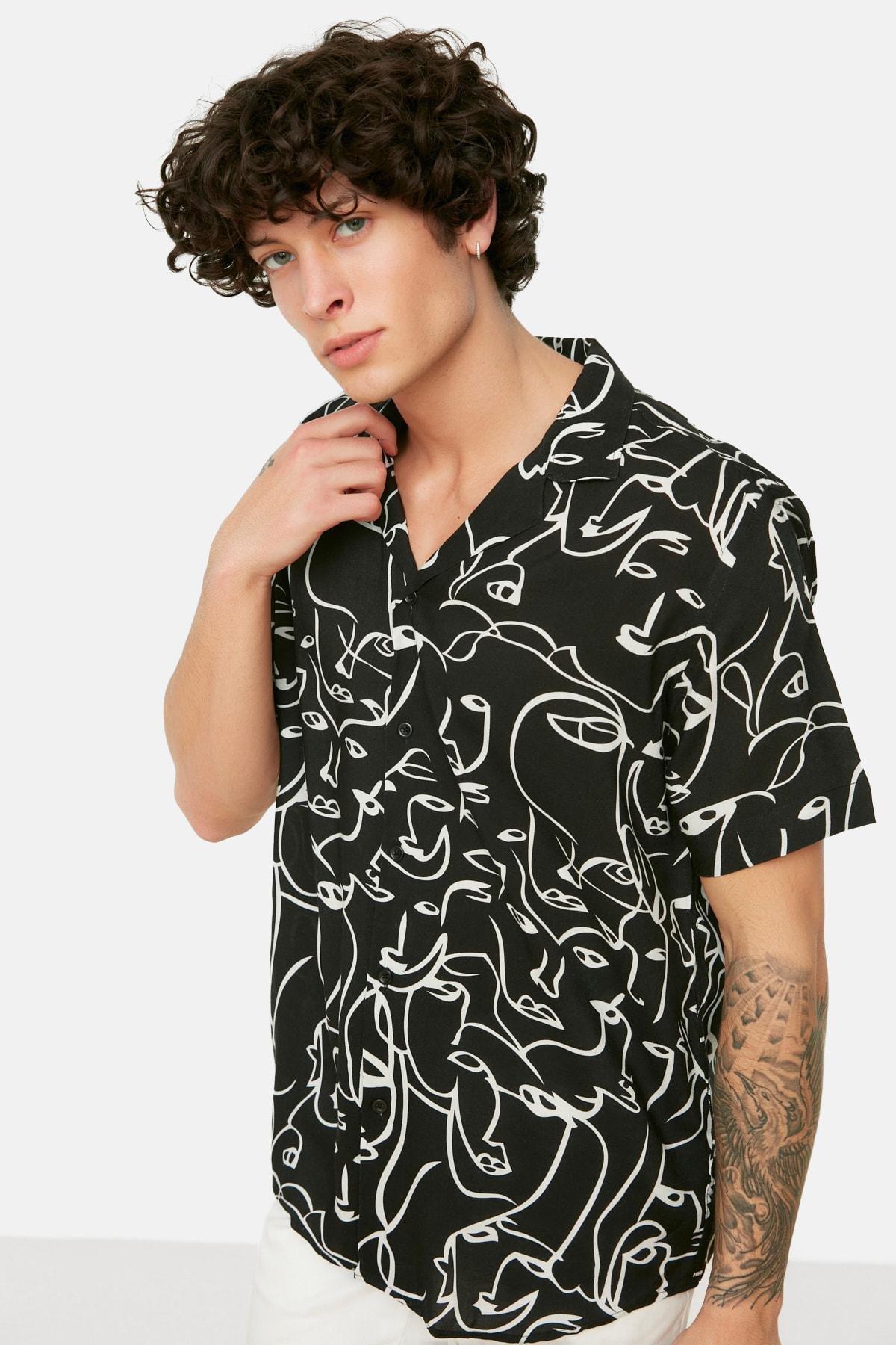 Black Retro Shirt, , large image number 3