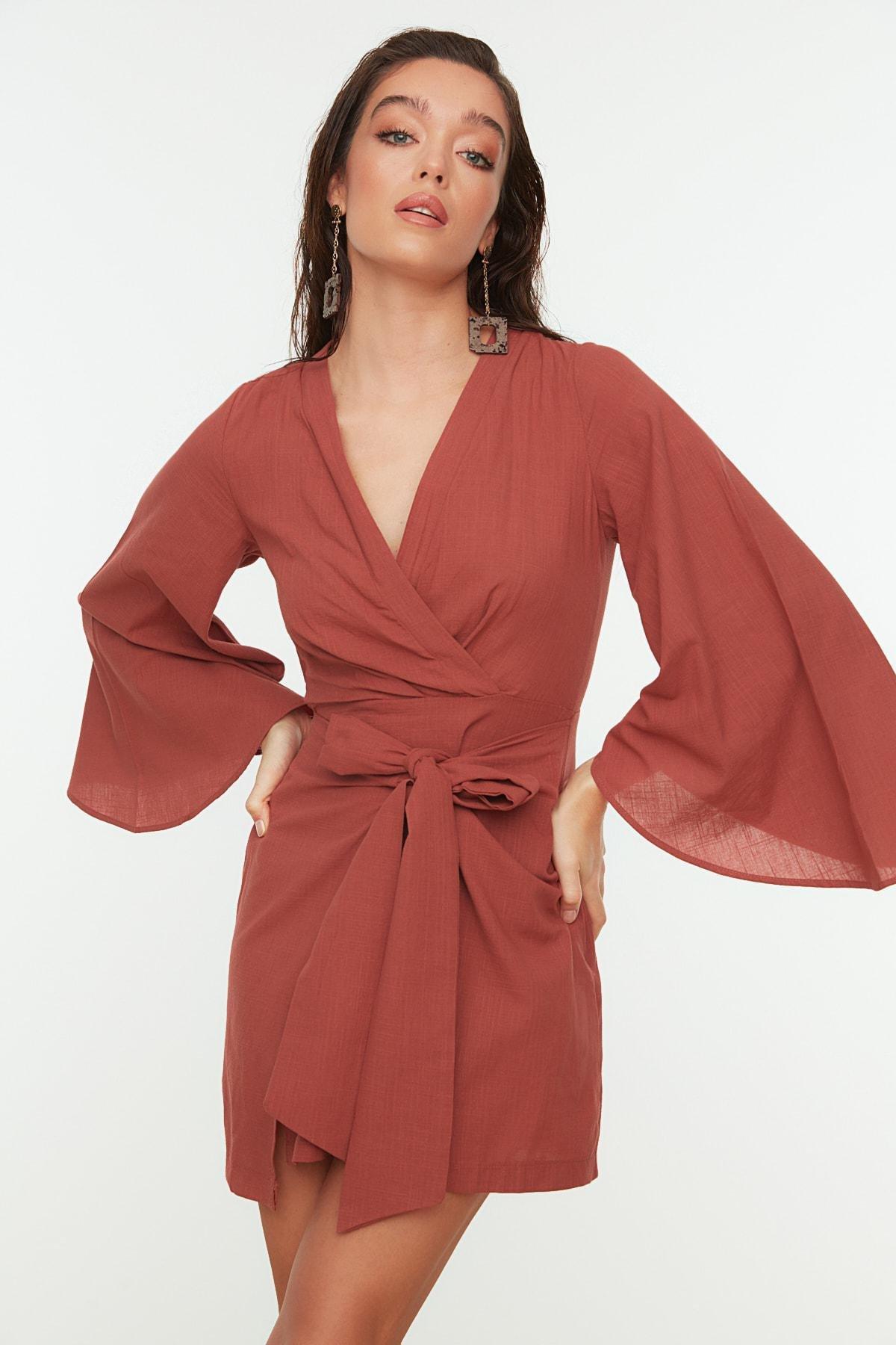 Pink V-Neck Shift Dress, , large image number 0