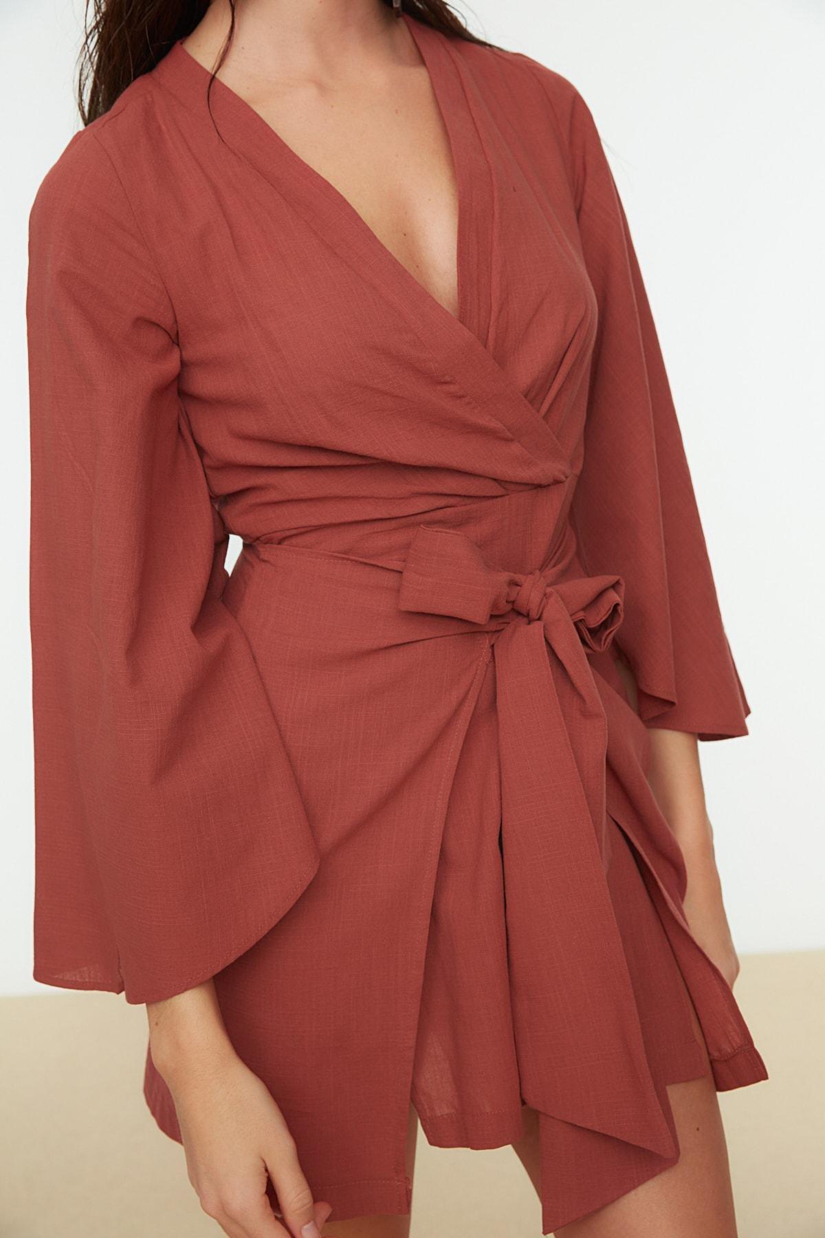 Pink V-Neck Shift Dress, , large image number 2