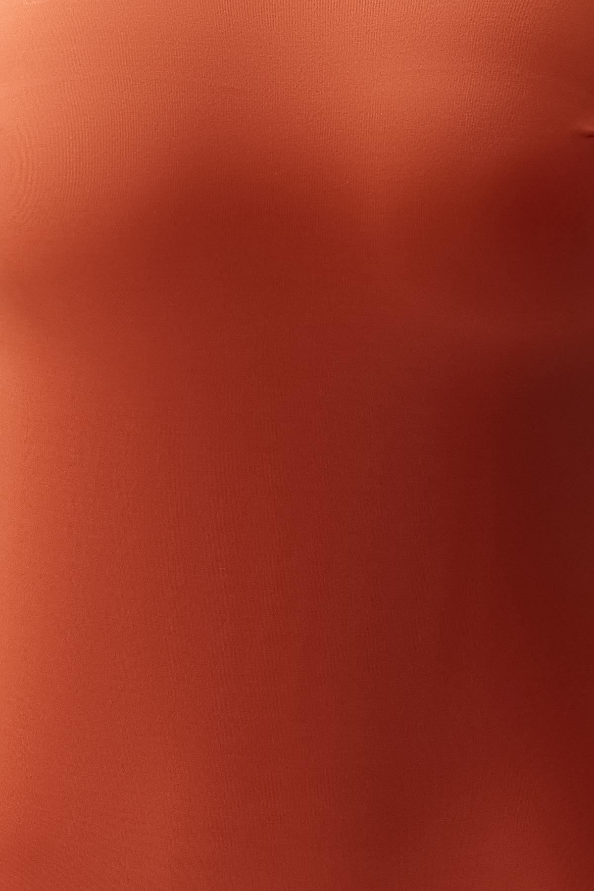 Red Square Neck Swimsuit, , large image number 3