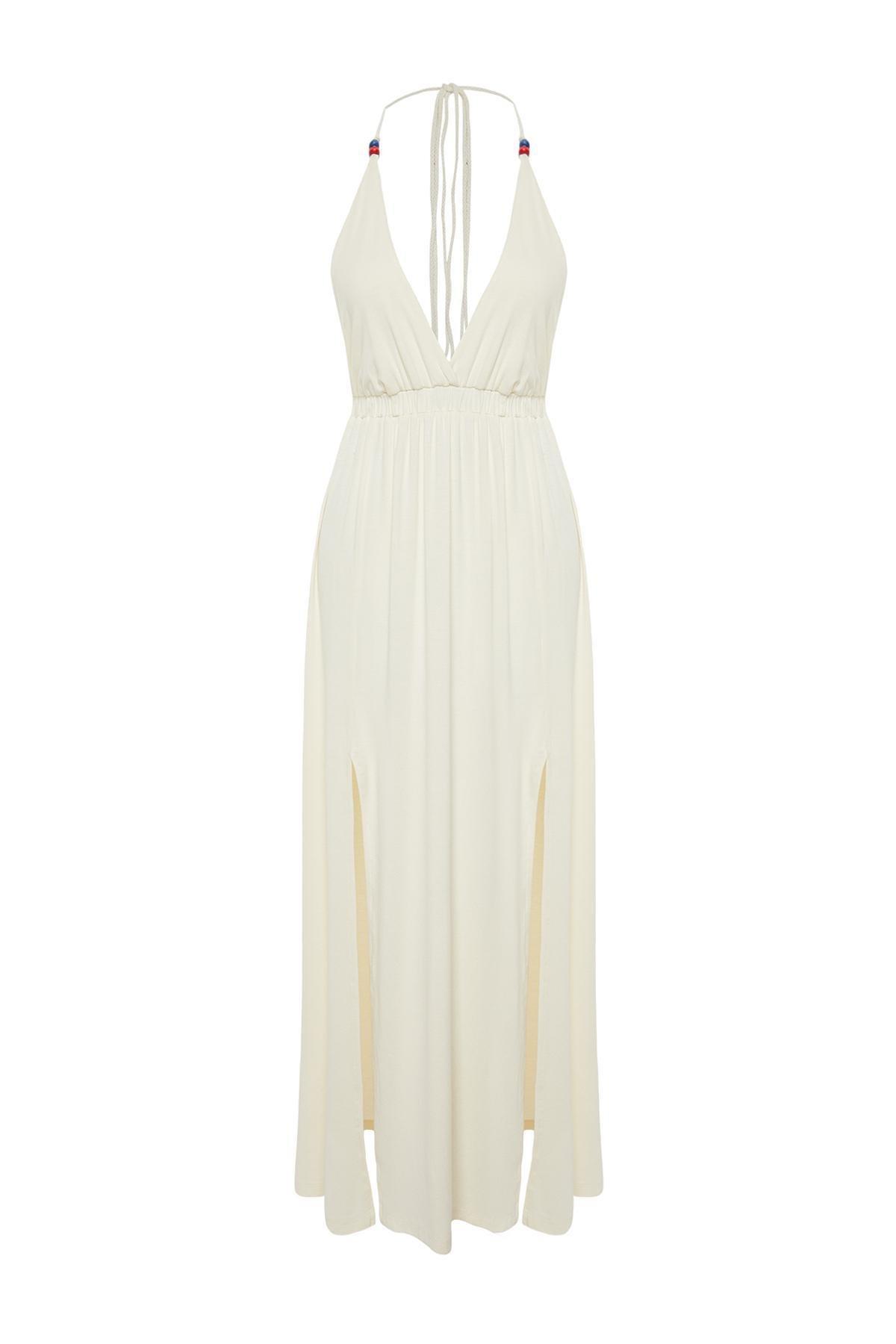 Ecru Bridal Knitted Beach Dress, , large image number 4