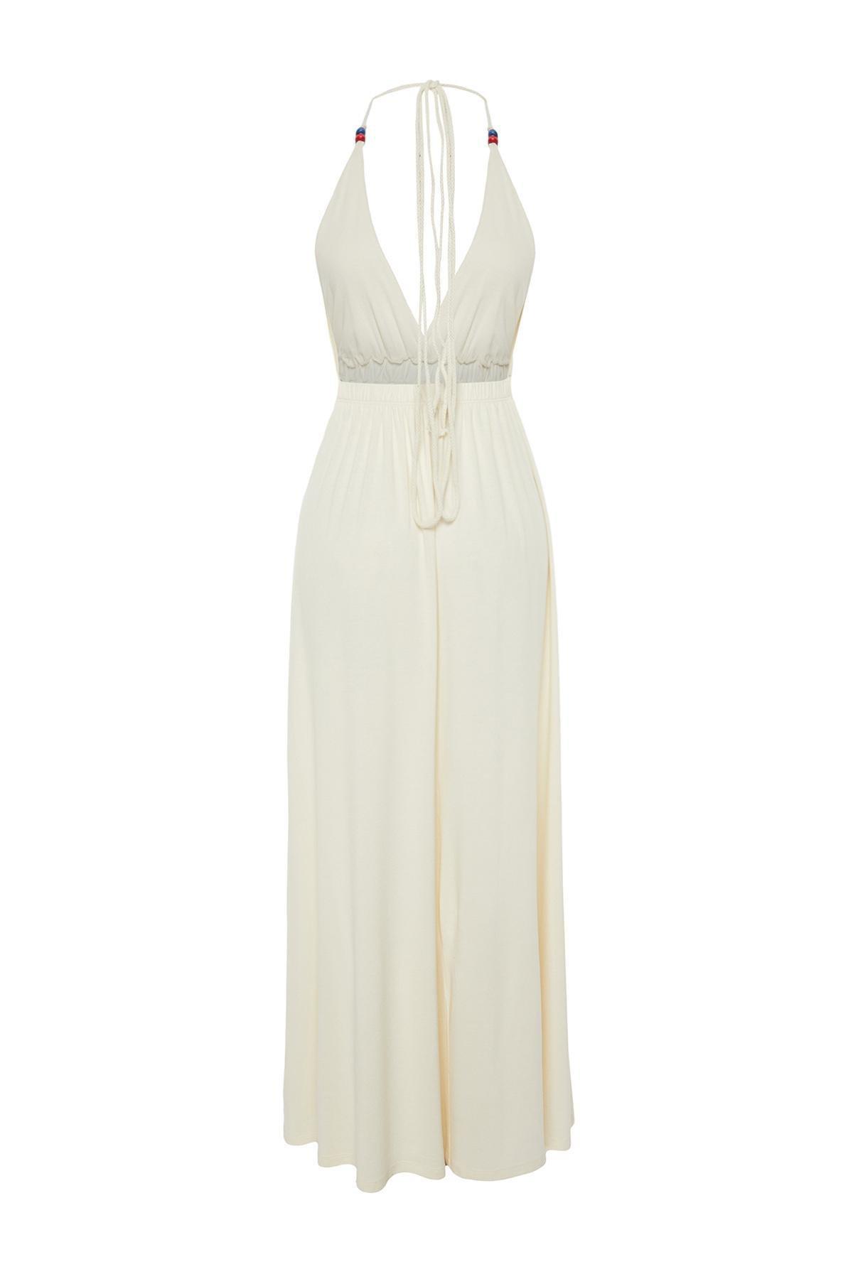 Ecru Bridal Knitted Beach Dress, , large image number 6