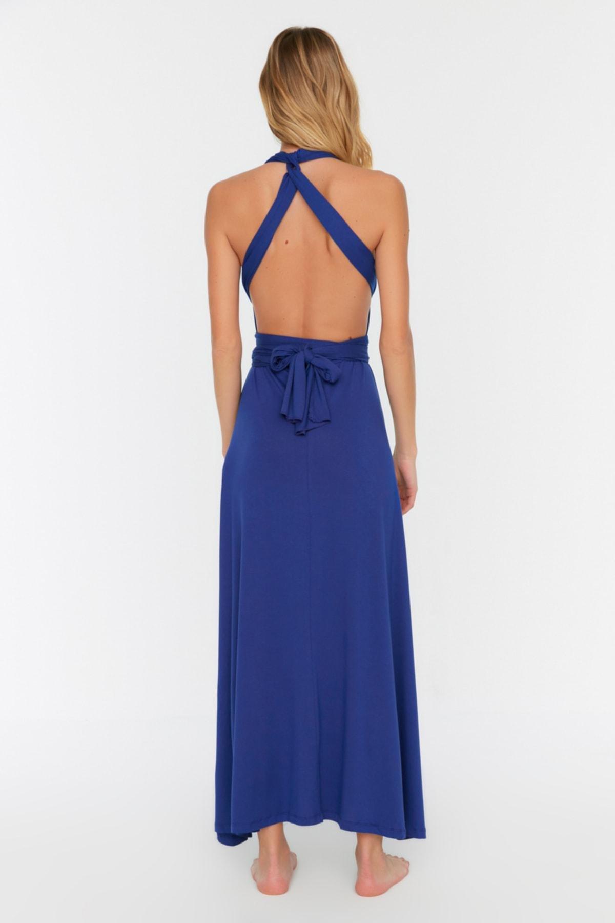 Purple V-Neck Dress, , large image number 3