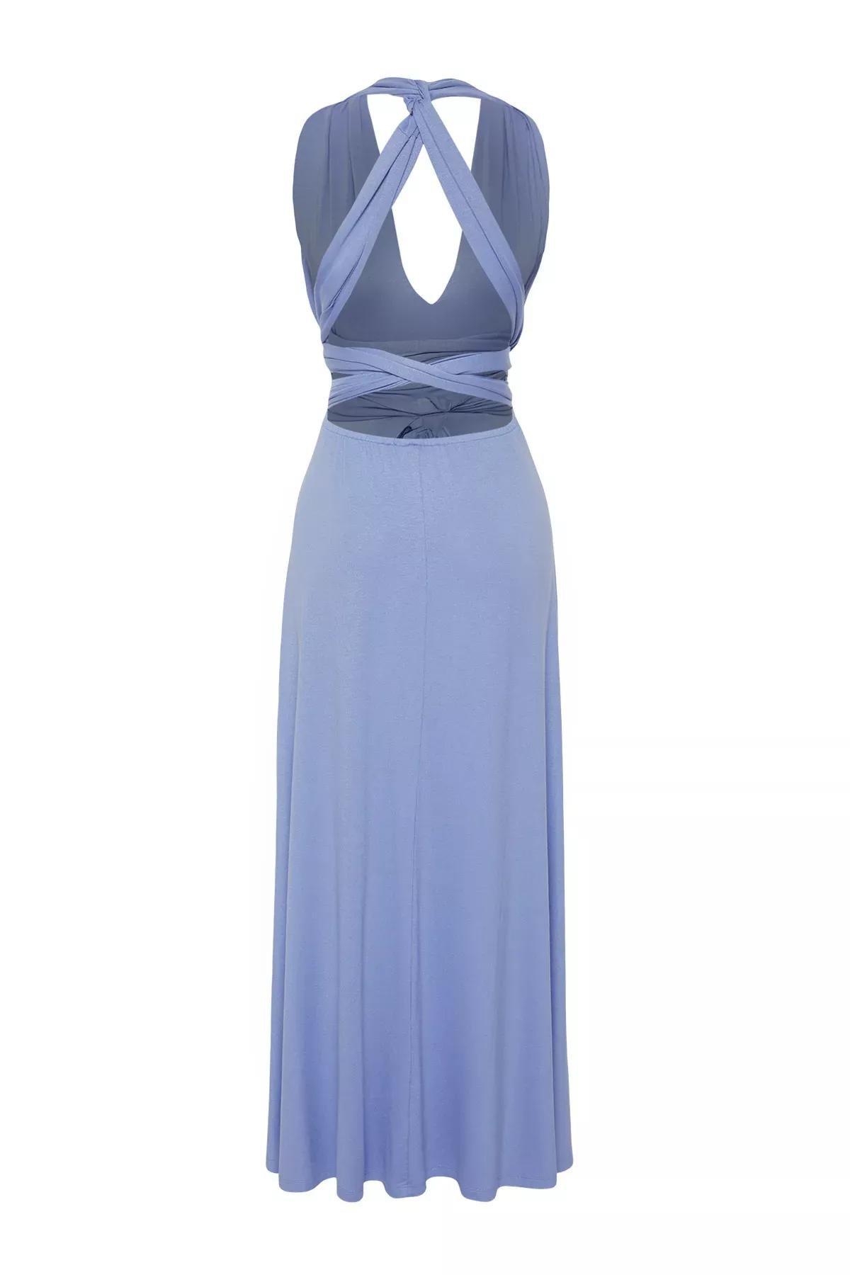 Belted A-Line Vacation Maxi Dress, , large image number 5