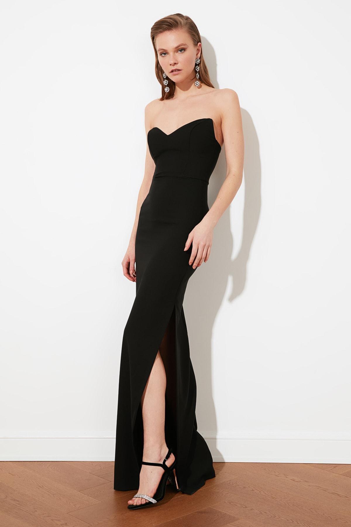 Black Bodycon Occasionwear Dress, Black, large image number 1